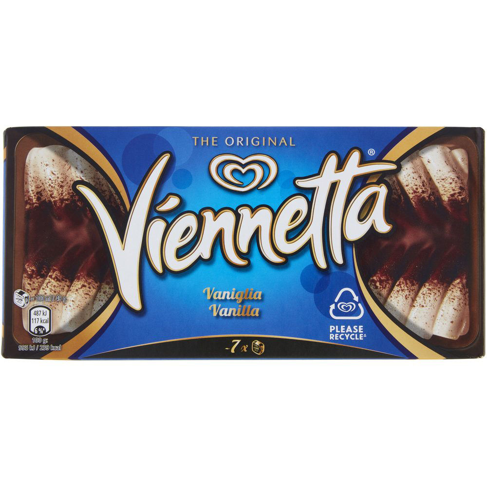 Torta gelato alla vaniglia con sfoglie croccanti al cacao 320 gr