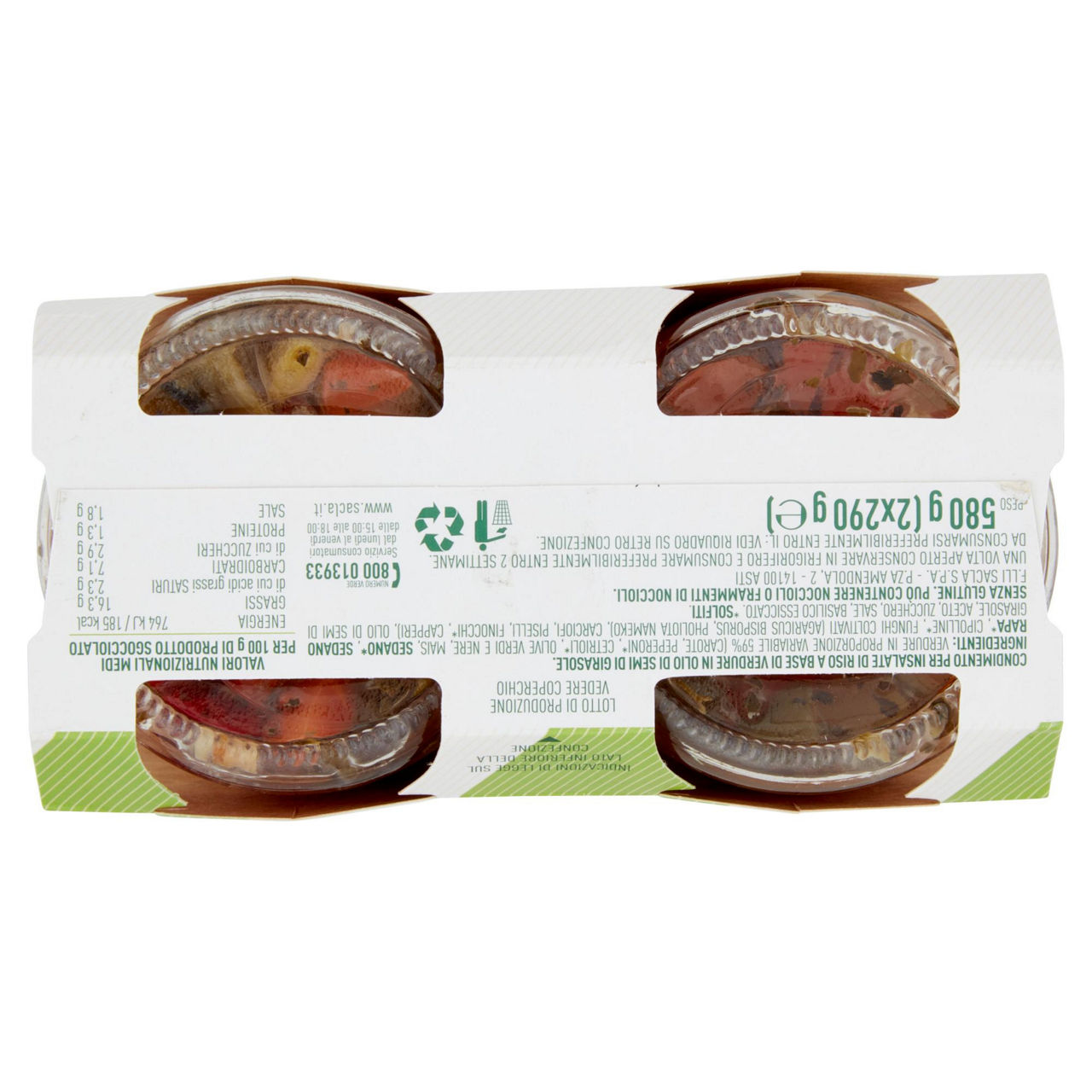 Condiverde riso duo sacla' vaso vetro g 290x2 - Immagine 21