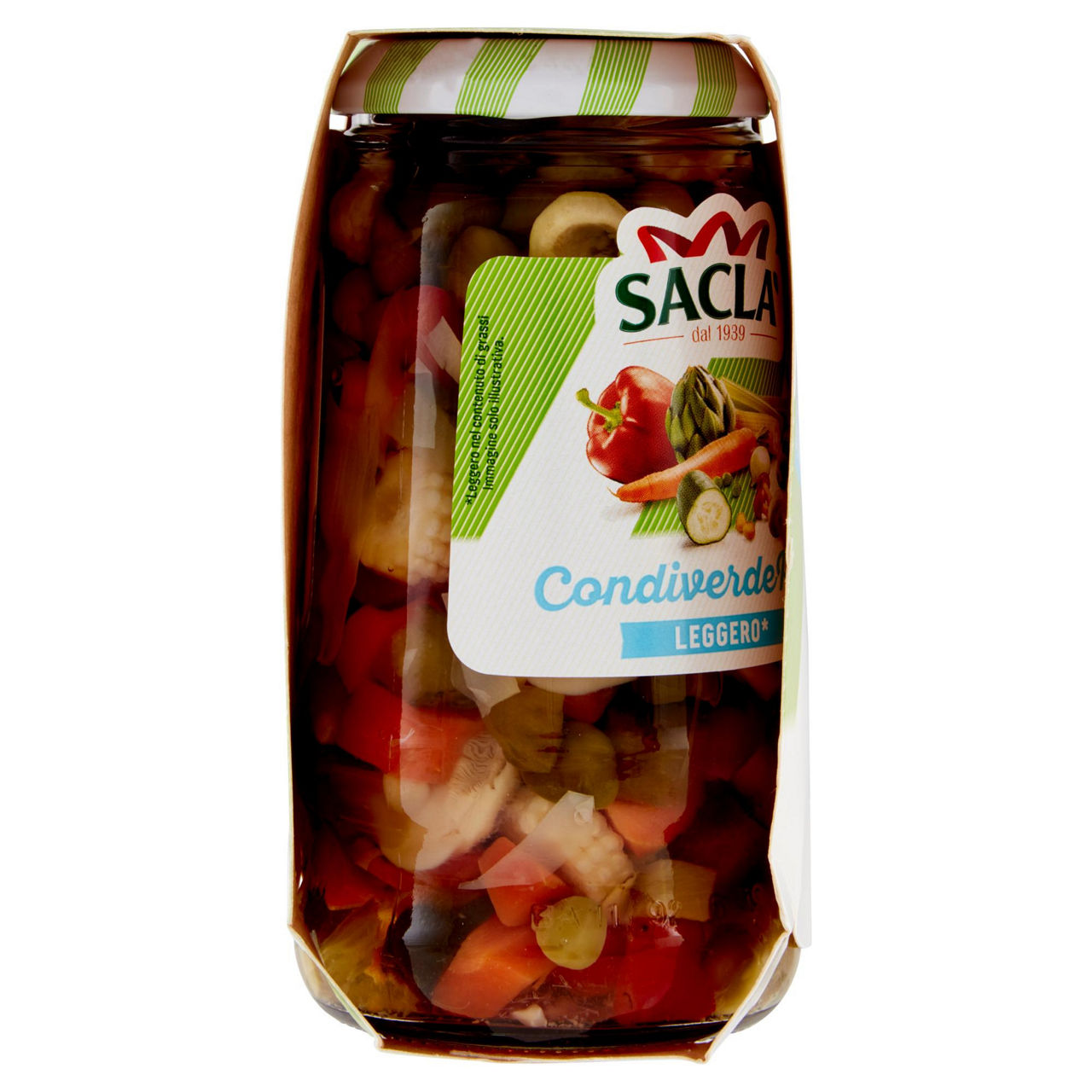 CONDIVERDE RISO DUO LIGHT SACLA'  VASO VETRO G 175X2 - Immagine 41