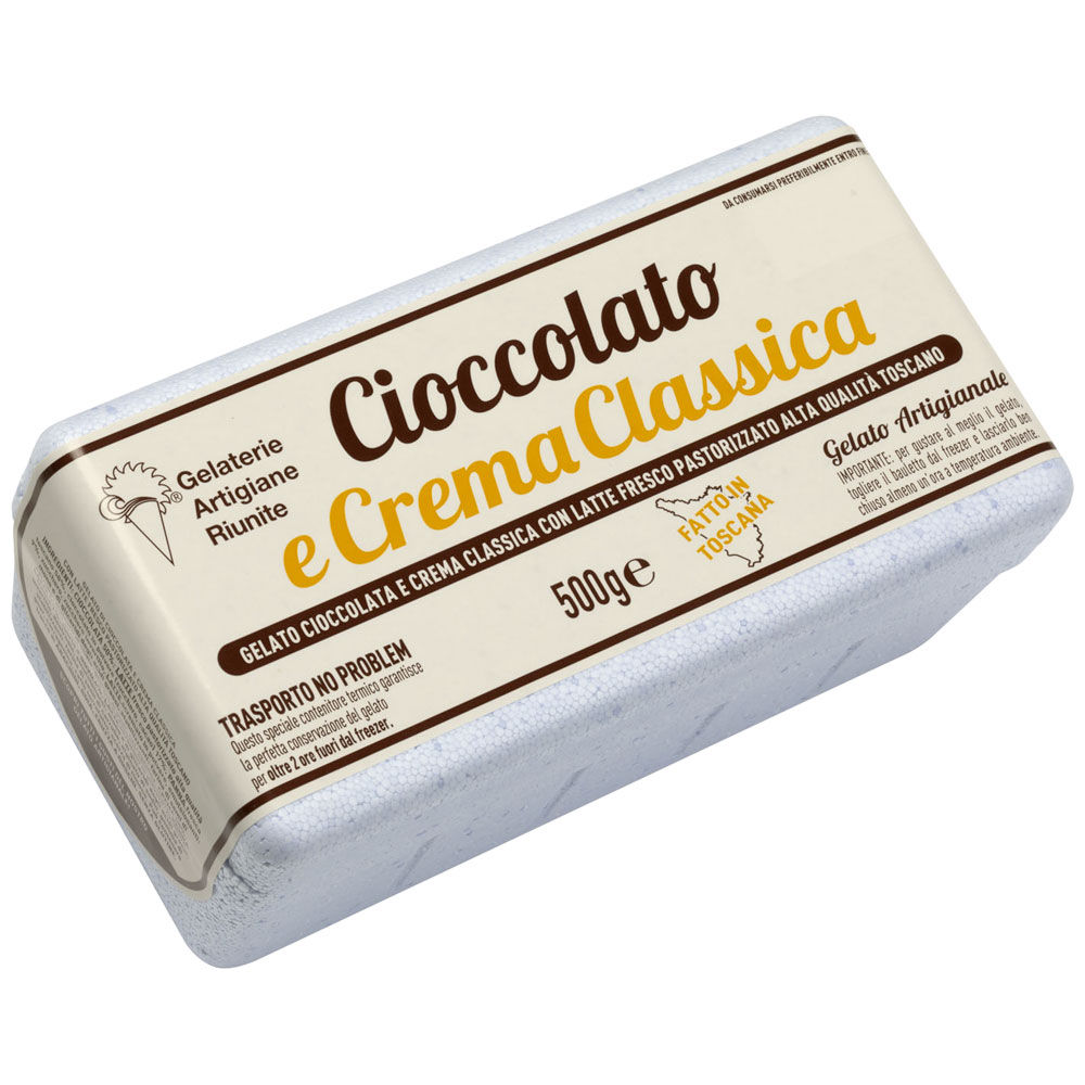 Gelato crema e cioccolato 500 gr - Immagine 01