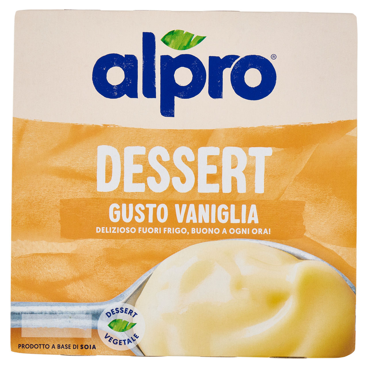 Budino di soia alla vaniglia 4 pz da 125 gr - Immagine 01