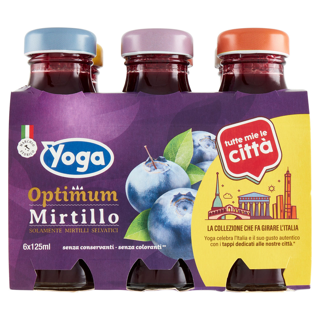 Nettare mirtillo yoga optimum cluster ml 125 x 6 - Immagine 01