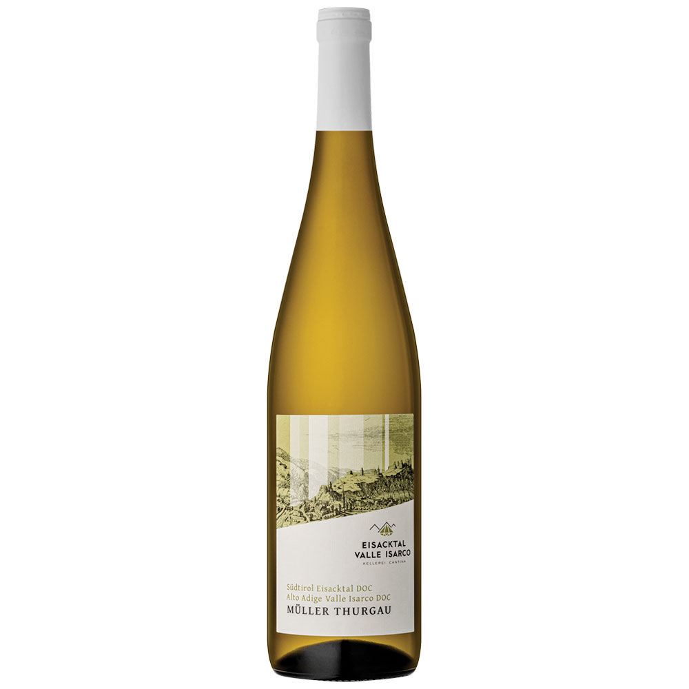 Vino bianco Muller Thurgau Sudtirol Eisacktal Alto Adige Valle Isarco DOC 750 ml