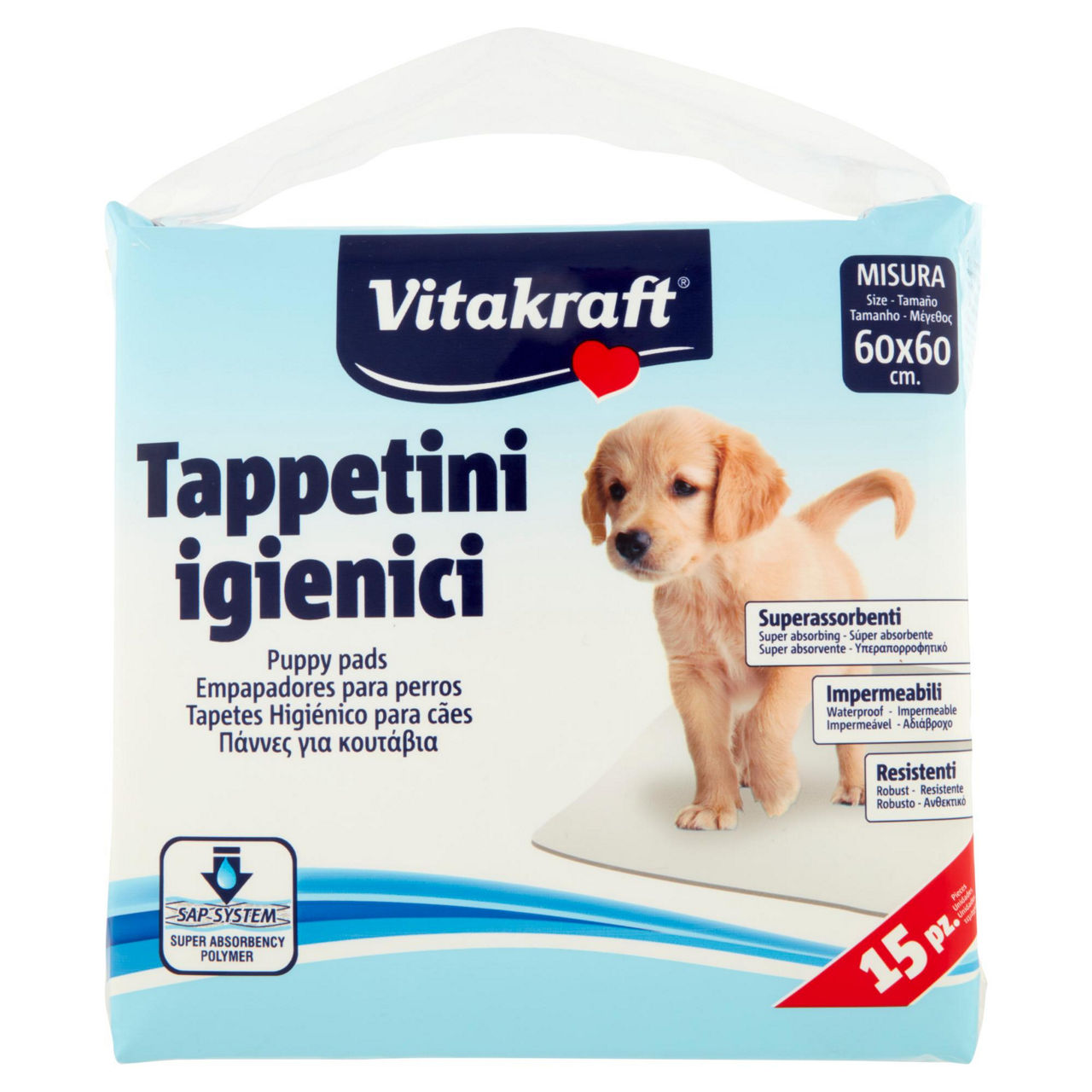 Tappeti igienici vitakraft assorbenti 60x60cm. multiuso x15 scatola pz.1 - Immagine 41