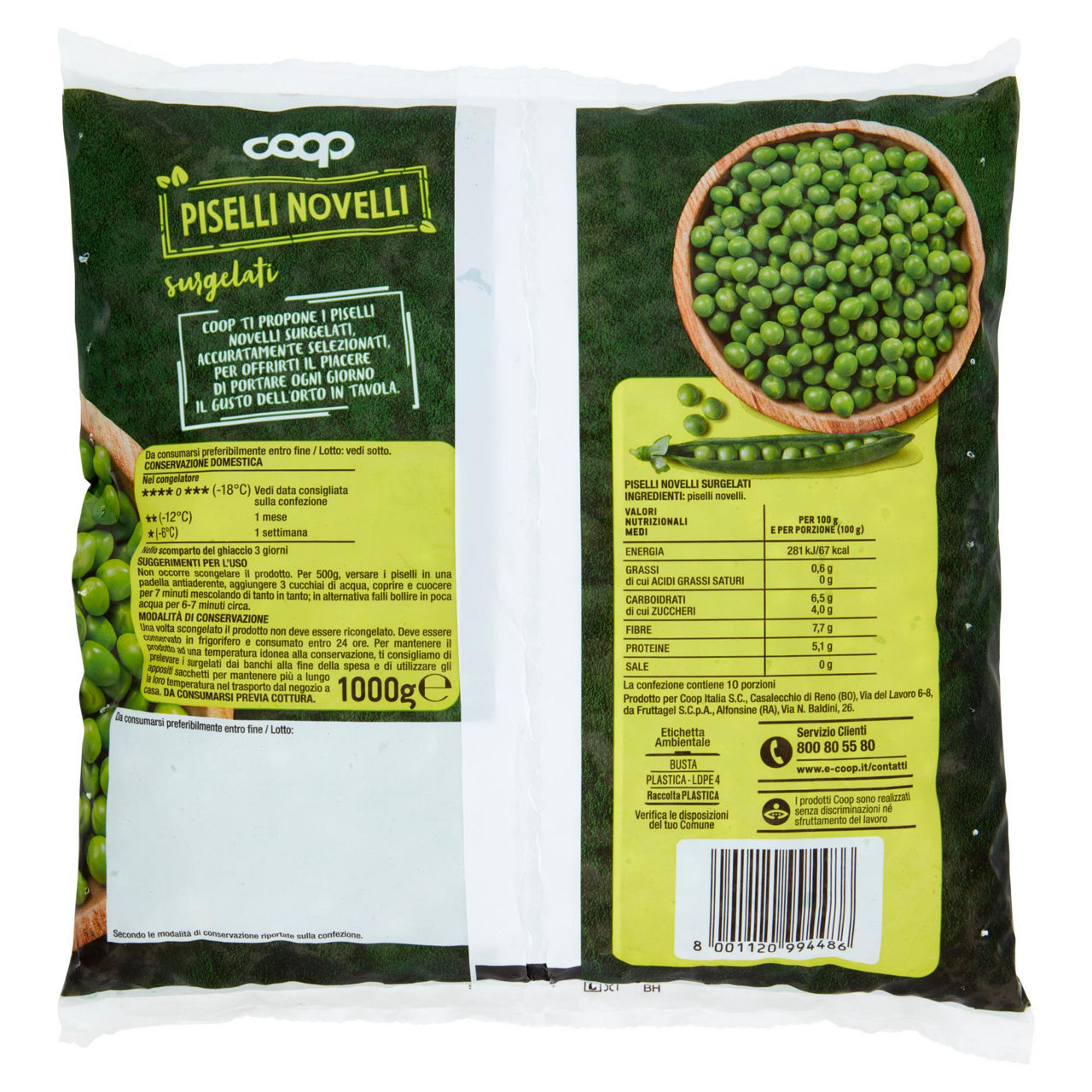 Piselli novelli surgelati 1 kg - Immagine 51