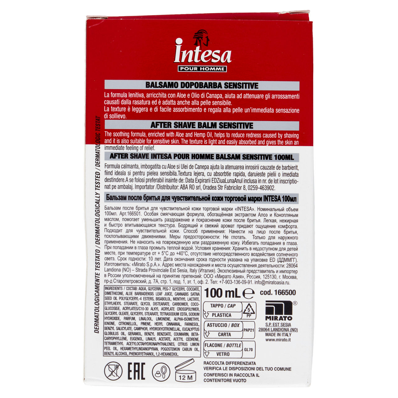 Balsamo dopobarba lenitivo Sensitive 100 ml - Immagine 21