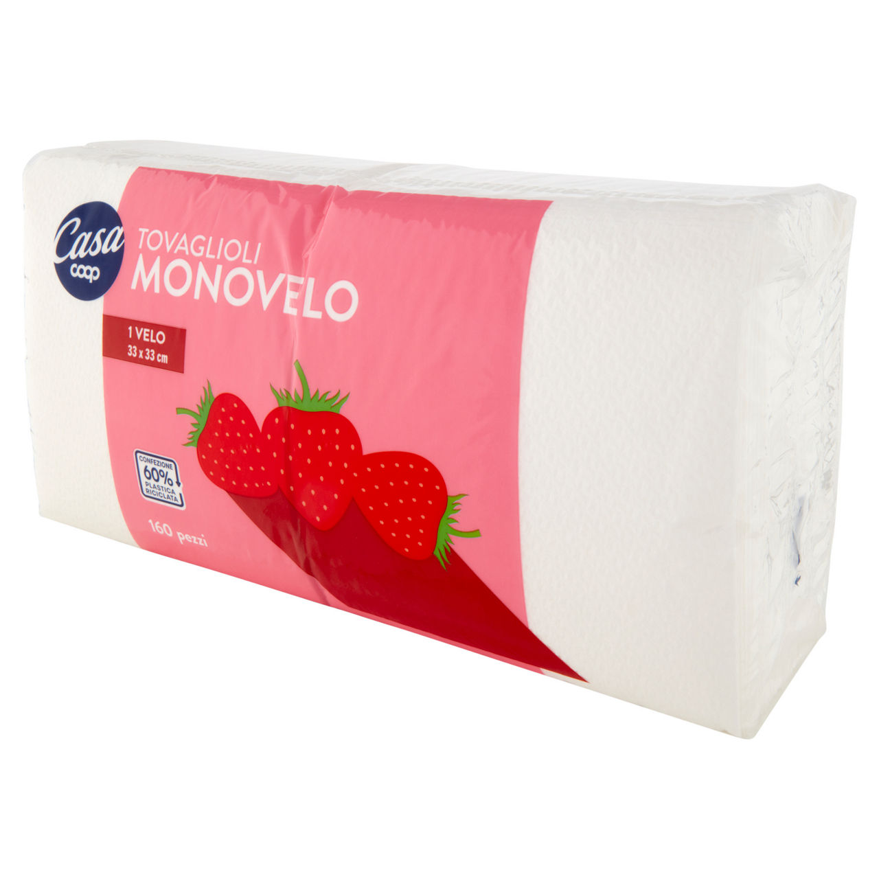 Tovagliolo coop 1 velo bianco goffrato cm.32x33 fsc incarto pz 160 - Immagine 31