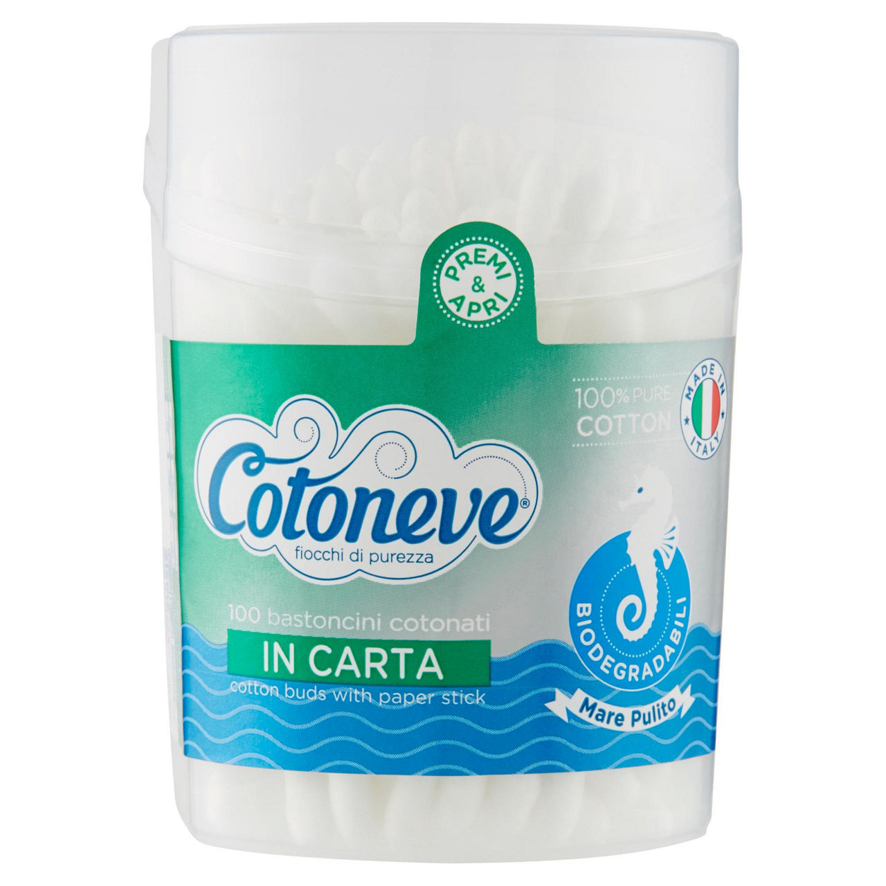 Bastoncini cotonati 100 pz - Immagine 01