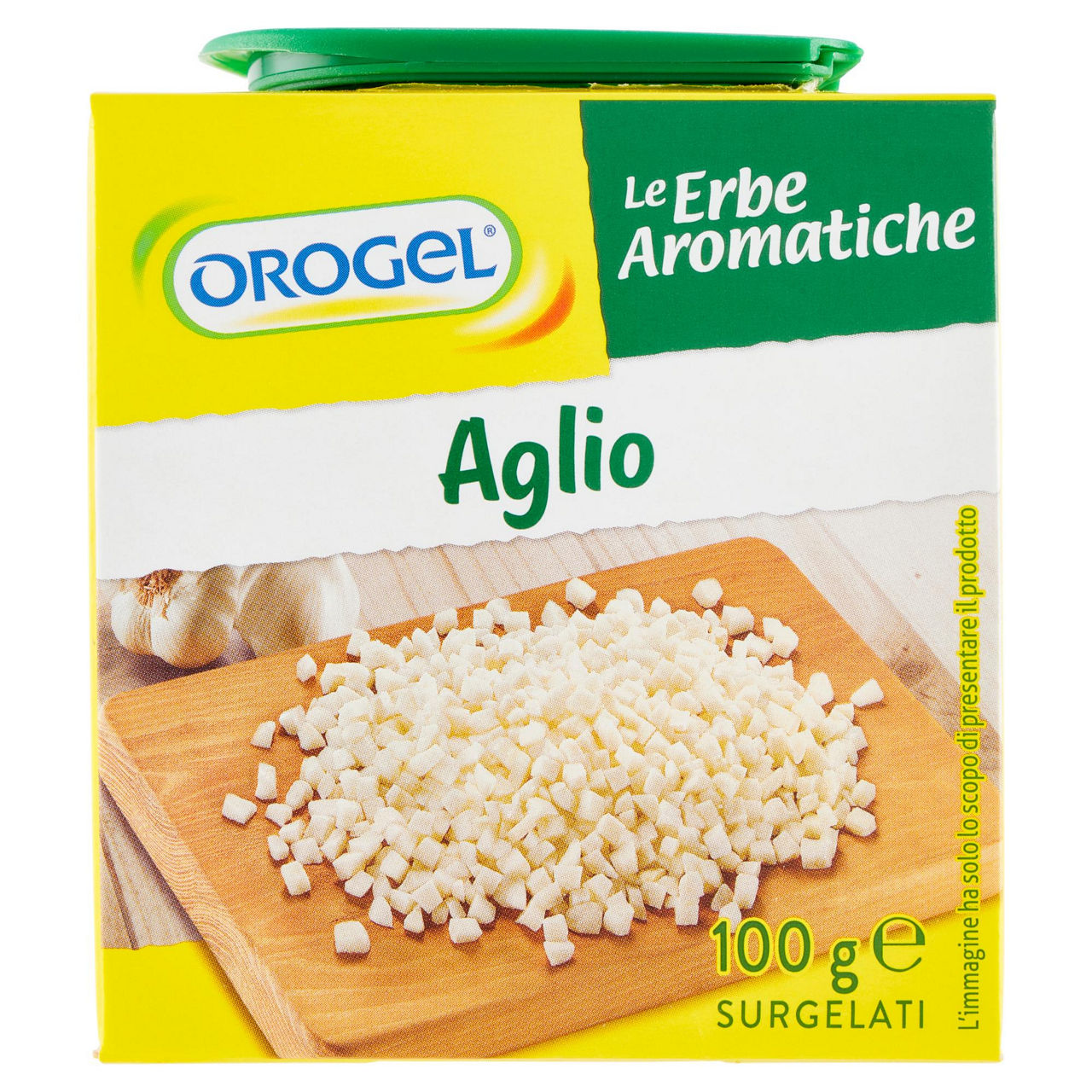 Aglio a cubetti surgelato 100 gr