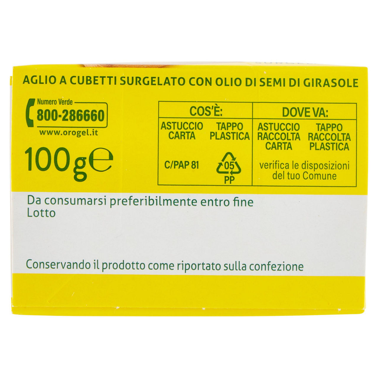 Aglio a cubetti surgelato 100 gr - Immagine 31