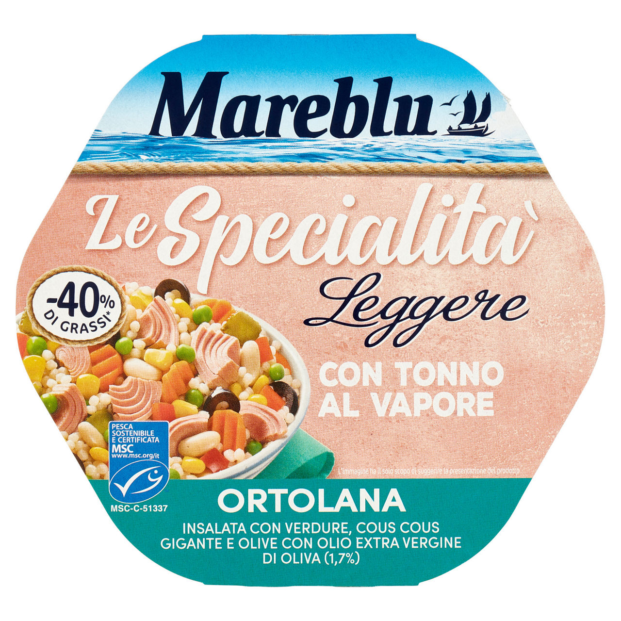 Insalata Ortolana con tonno al vapore 220 gr - Immagine 01