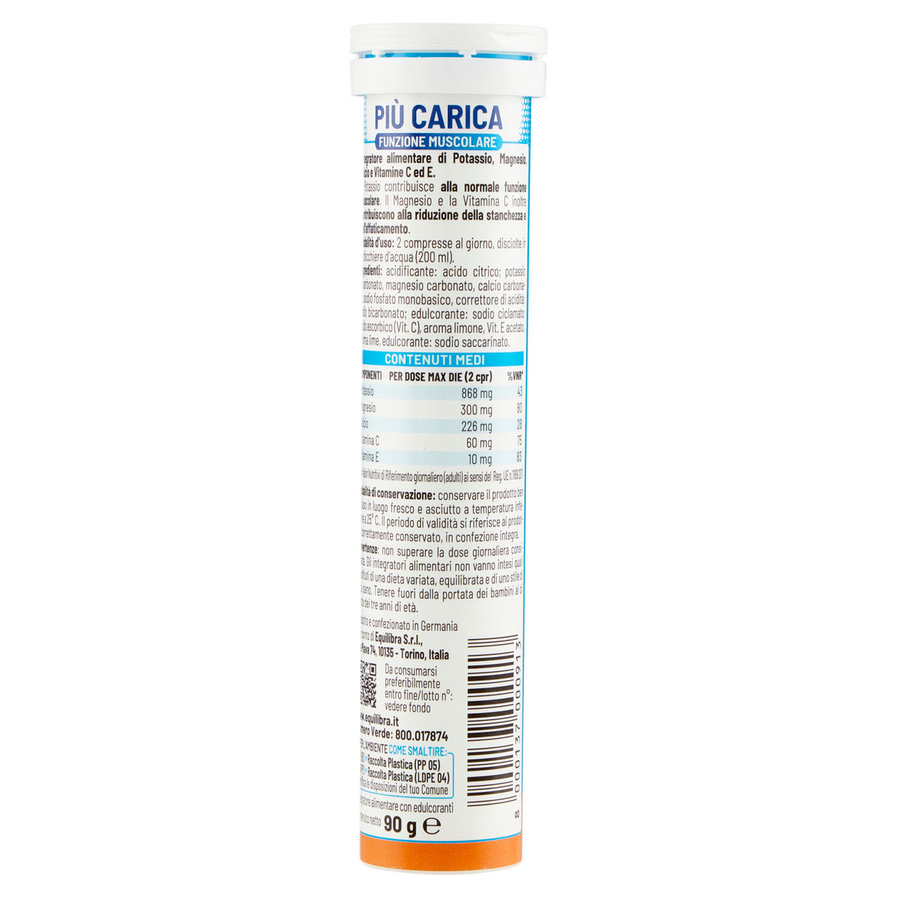 Integratore alimentare Più Carica 20 compresse effervescenti - Immagine 51