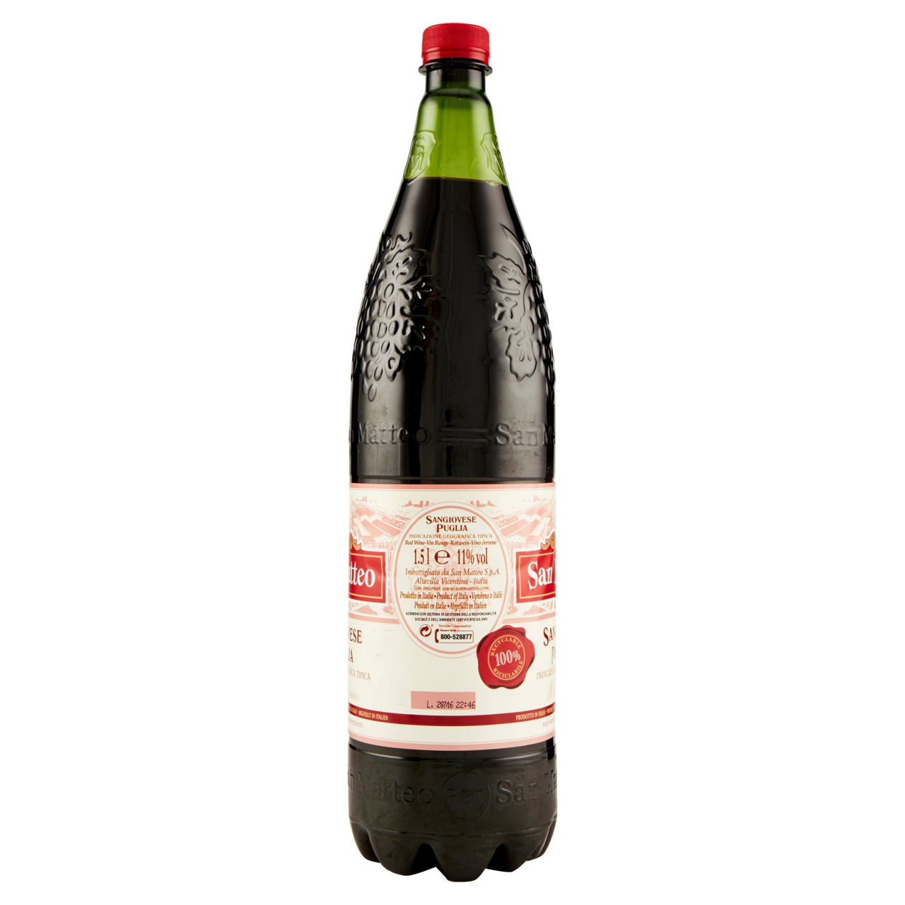 Vino rosso Sangiovese Puglia IGT 1,5 lt - Immagine 21