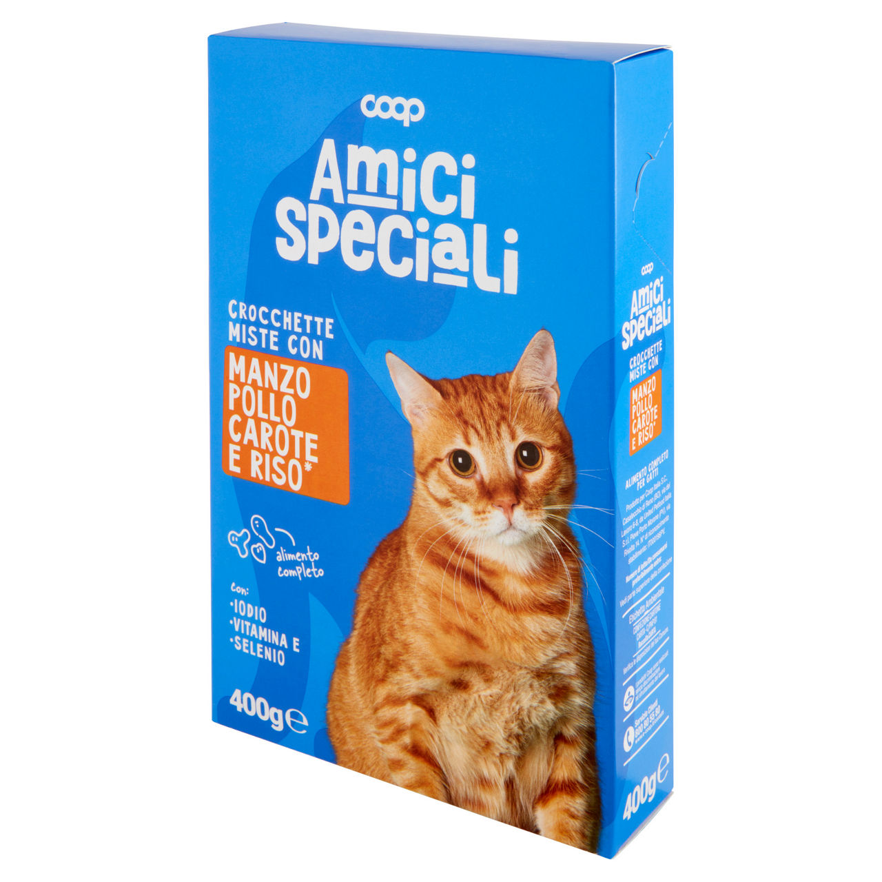 Crocchette per gatti manzo/pollo/carote/riso amici speciali coop scatola g 400 - Immagine 41
