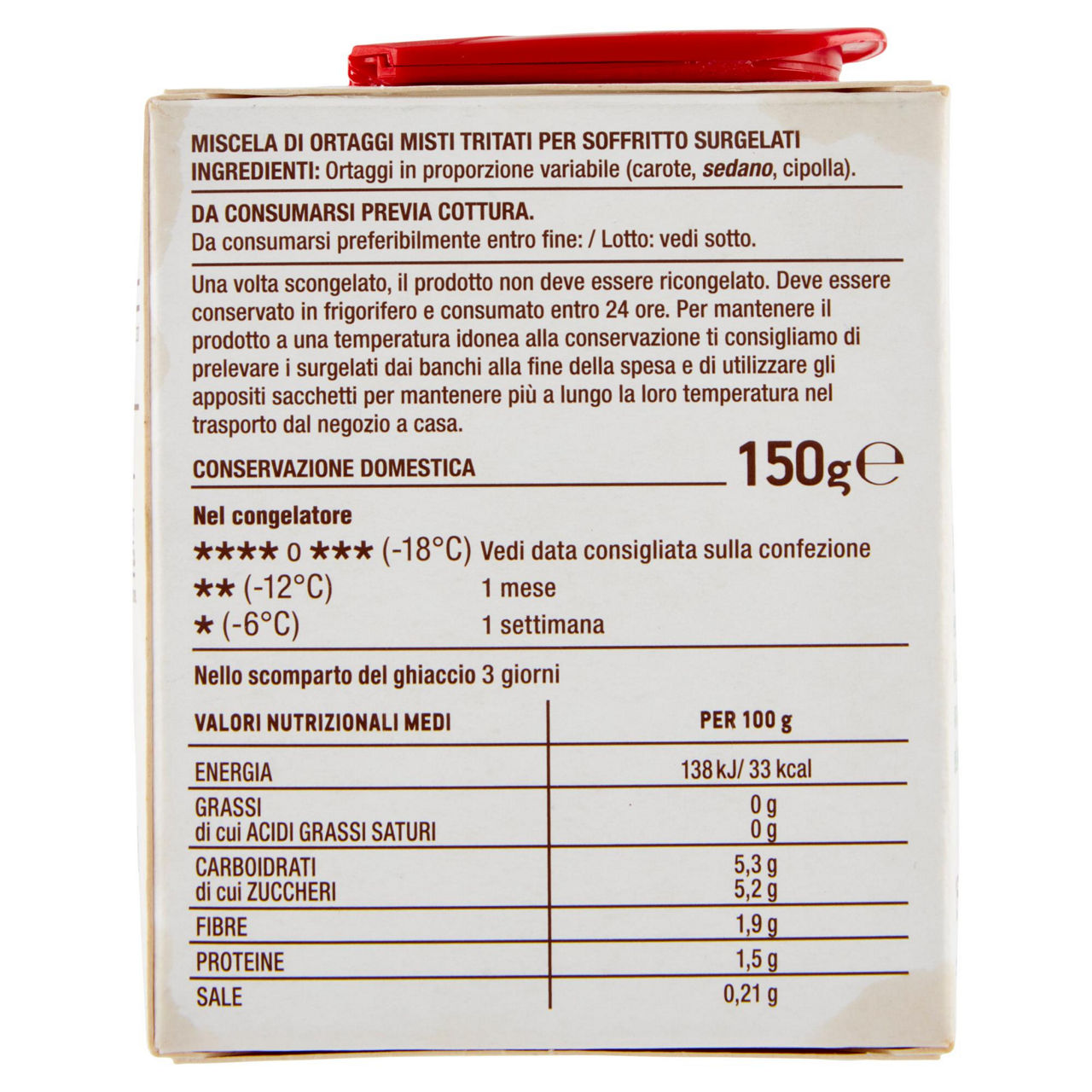 Misto per soffritto tritato e surgelato 150 gr - Immagine 21