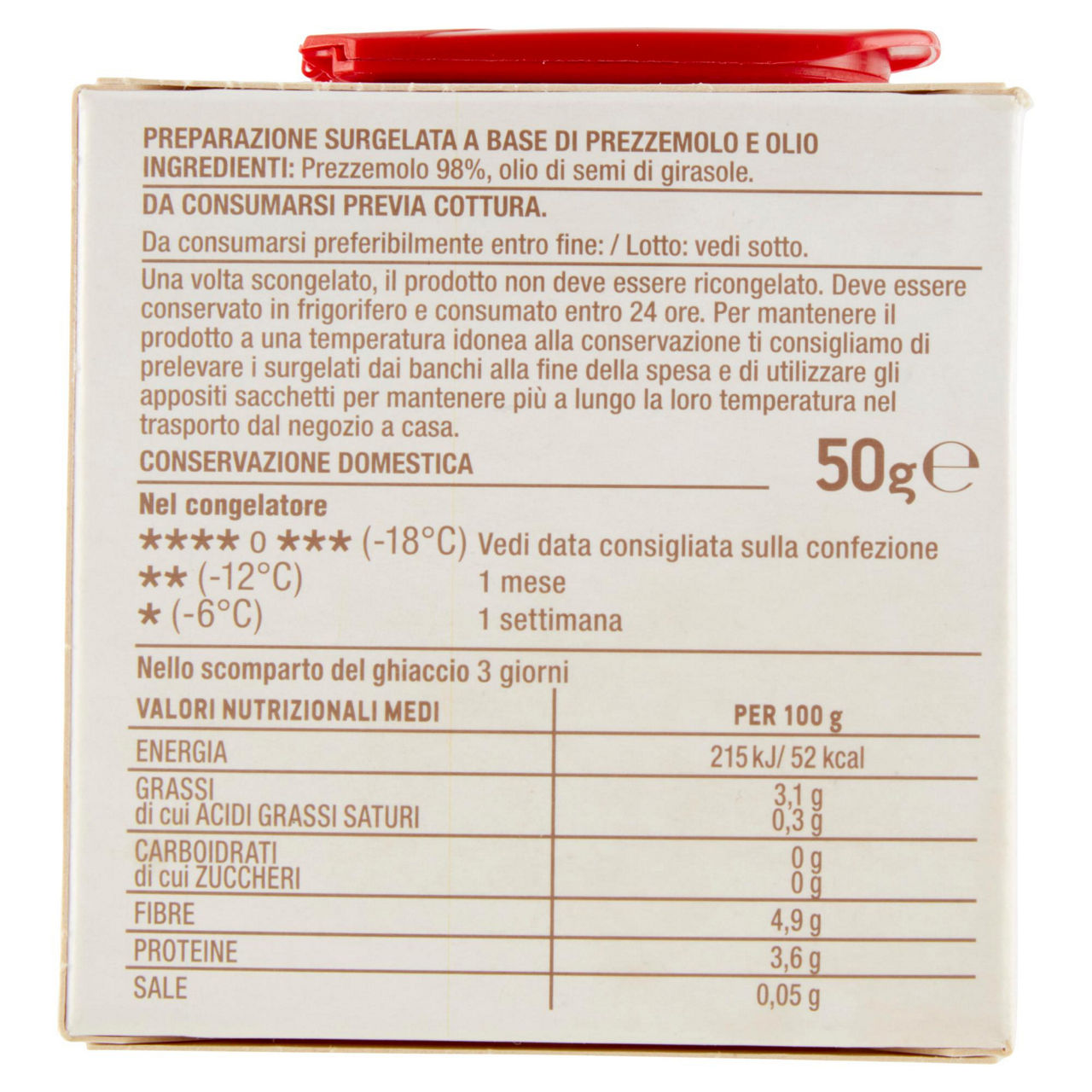 Prezzemolo tritato e surgelato 50 gr - Immagine 51