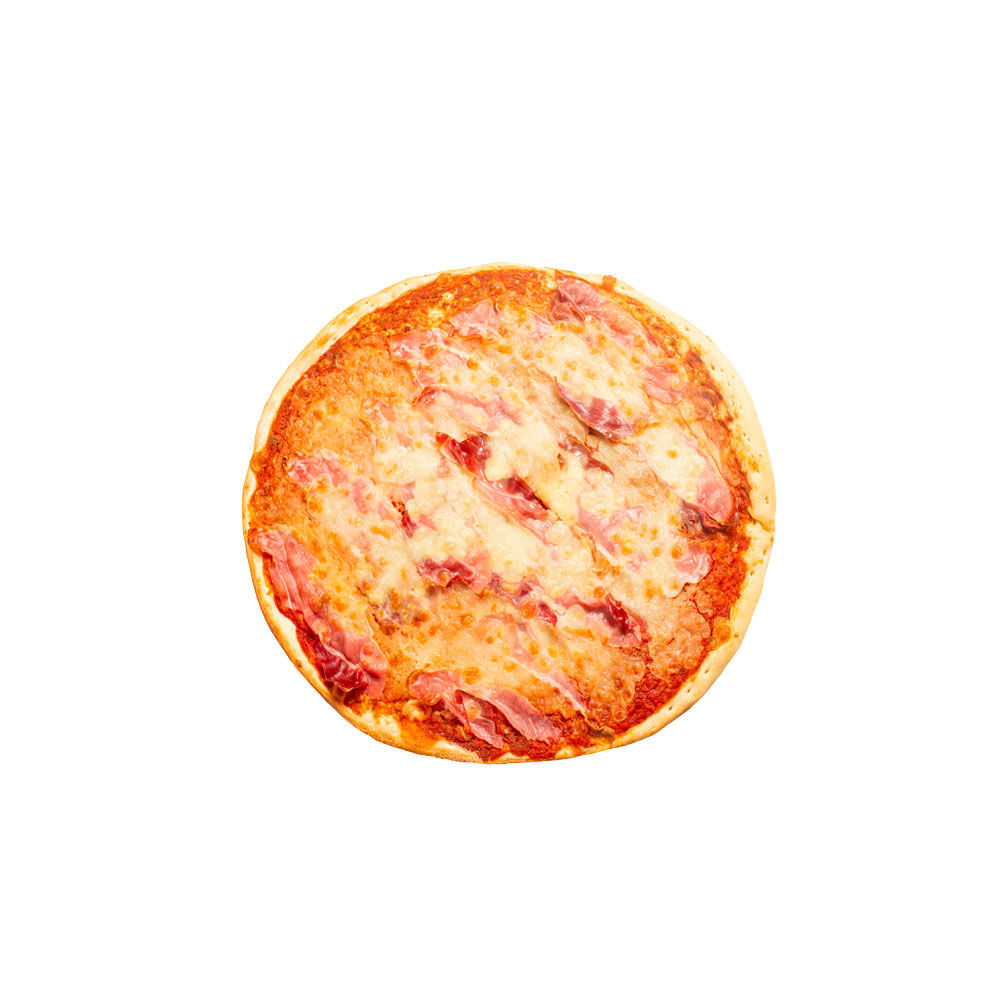 Pizza speck e provola a spicchi