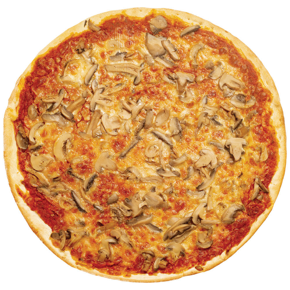 Pizza ai funghi a spicchi