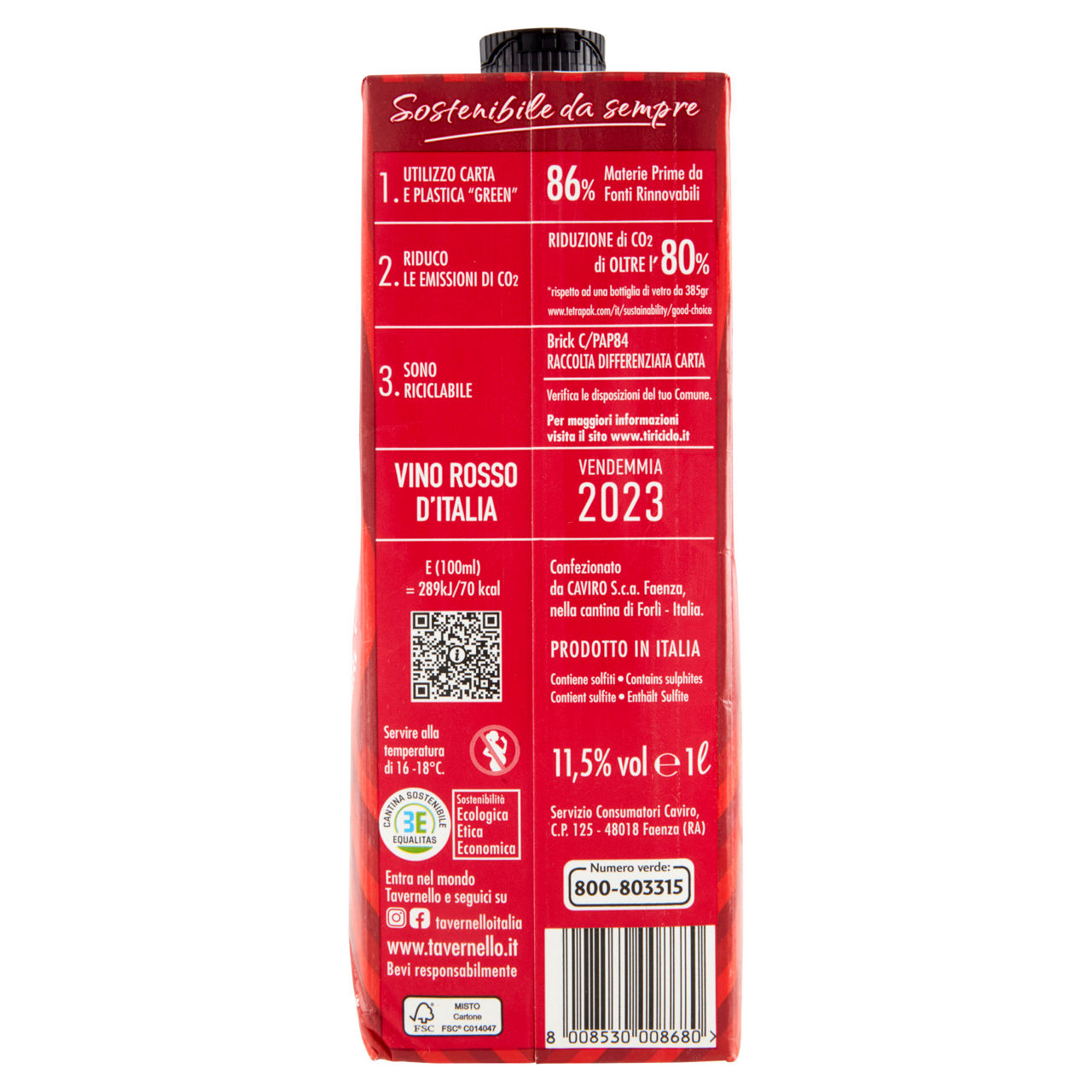 Tavernello rosso d'Italia in brick lt 1 - Immagine 41