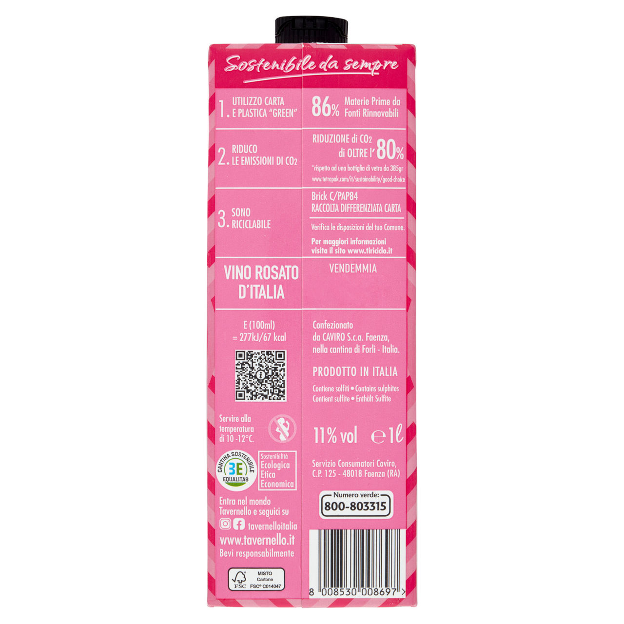Tavernello rosato d'Italia in brick 1 lt - Immagine 31