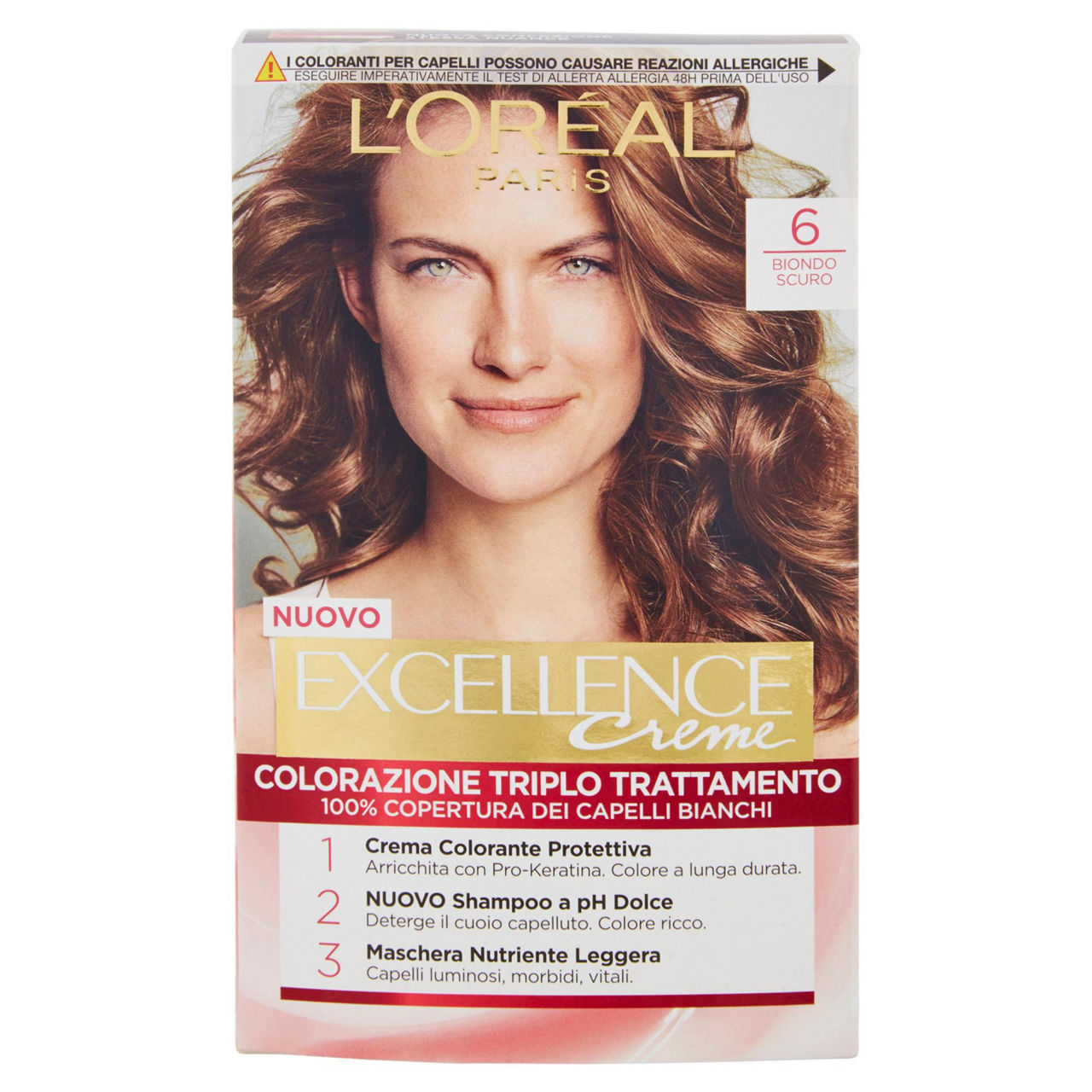 Colorazione excellence creme  biondo scuro n6 pz. 1 - Immagine 01
