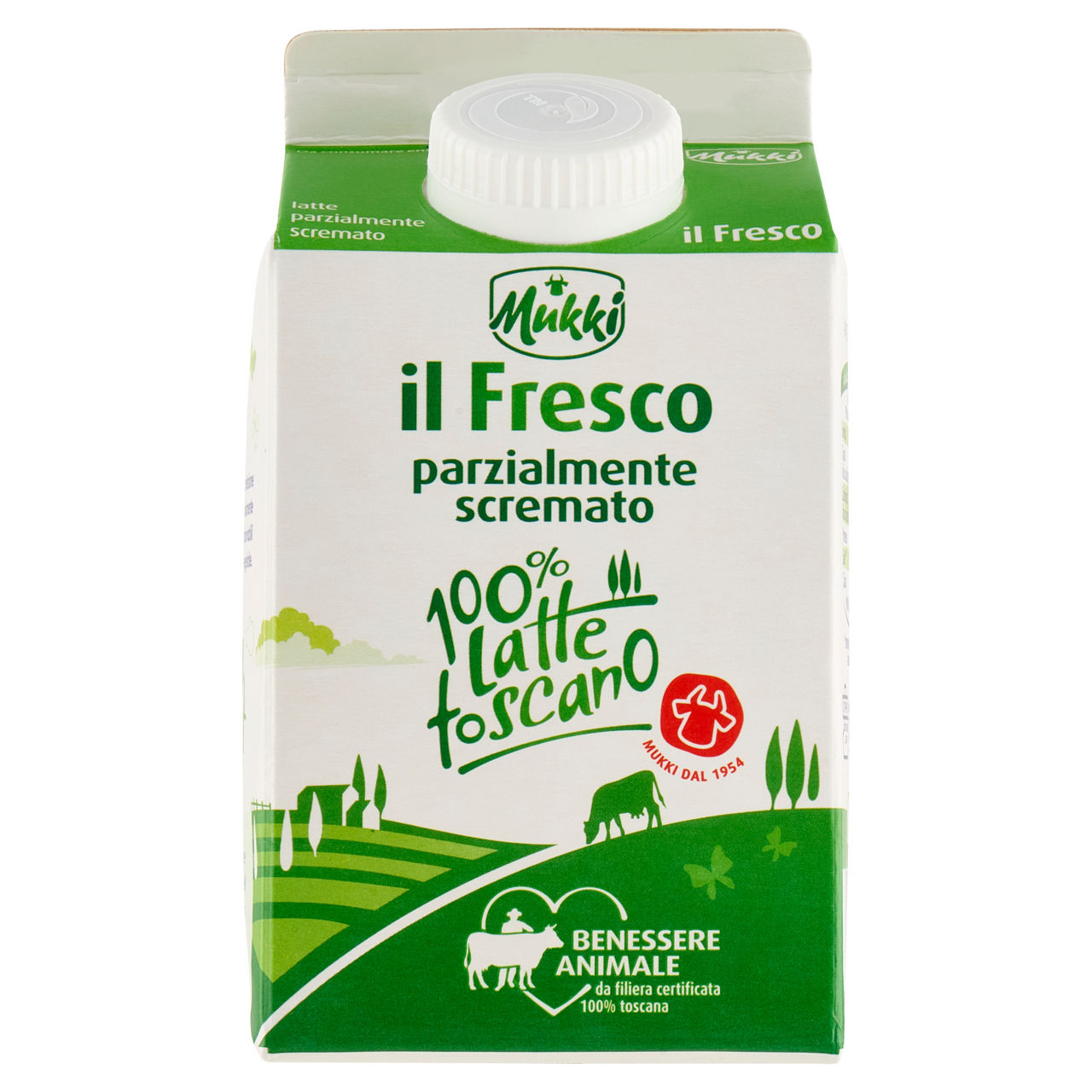 Latte fresco parzialmente scremato 500 ml
