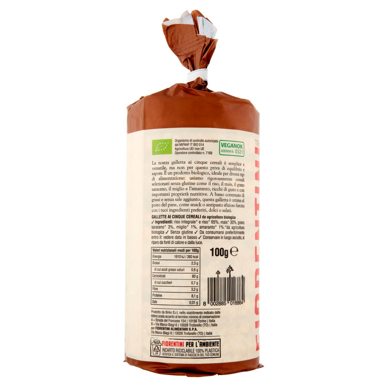 Gallette ai 5 cereali bio senza glutine 100 gr - Immagine 21