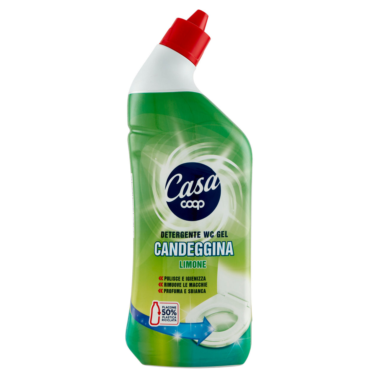 Detergente wc gel coop candeggina limone flacone ml.750 - Immagine 01