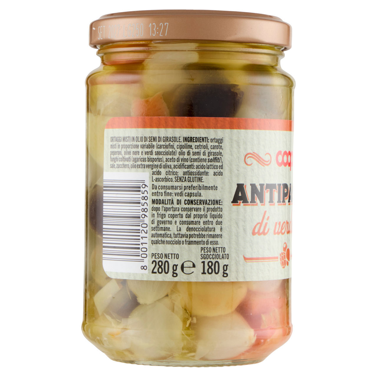 Antipasto coop in olio di semi girasole vaso vetro gr.280 - Immagine 21