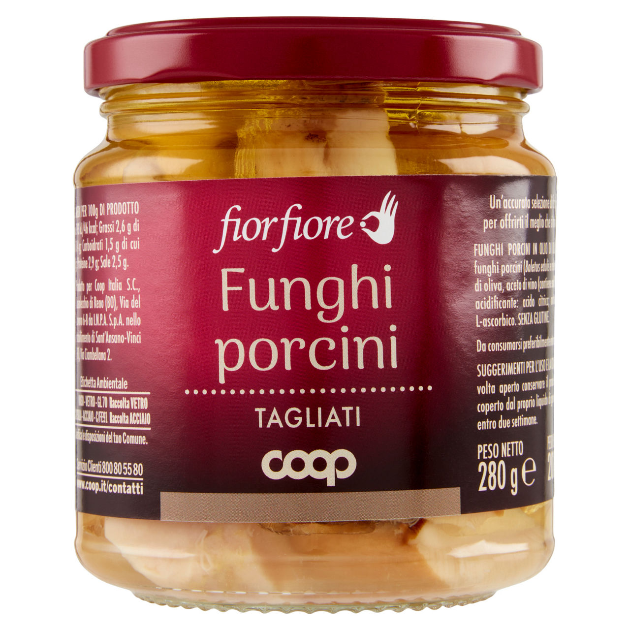 Funghi porcini tagliati in olio di oliva 280 gr - Immagine 01