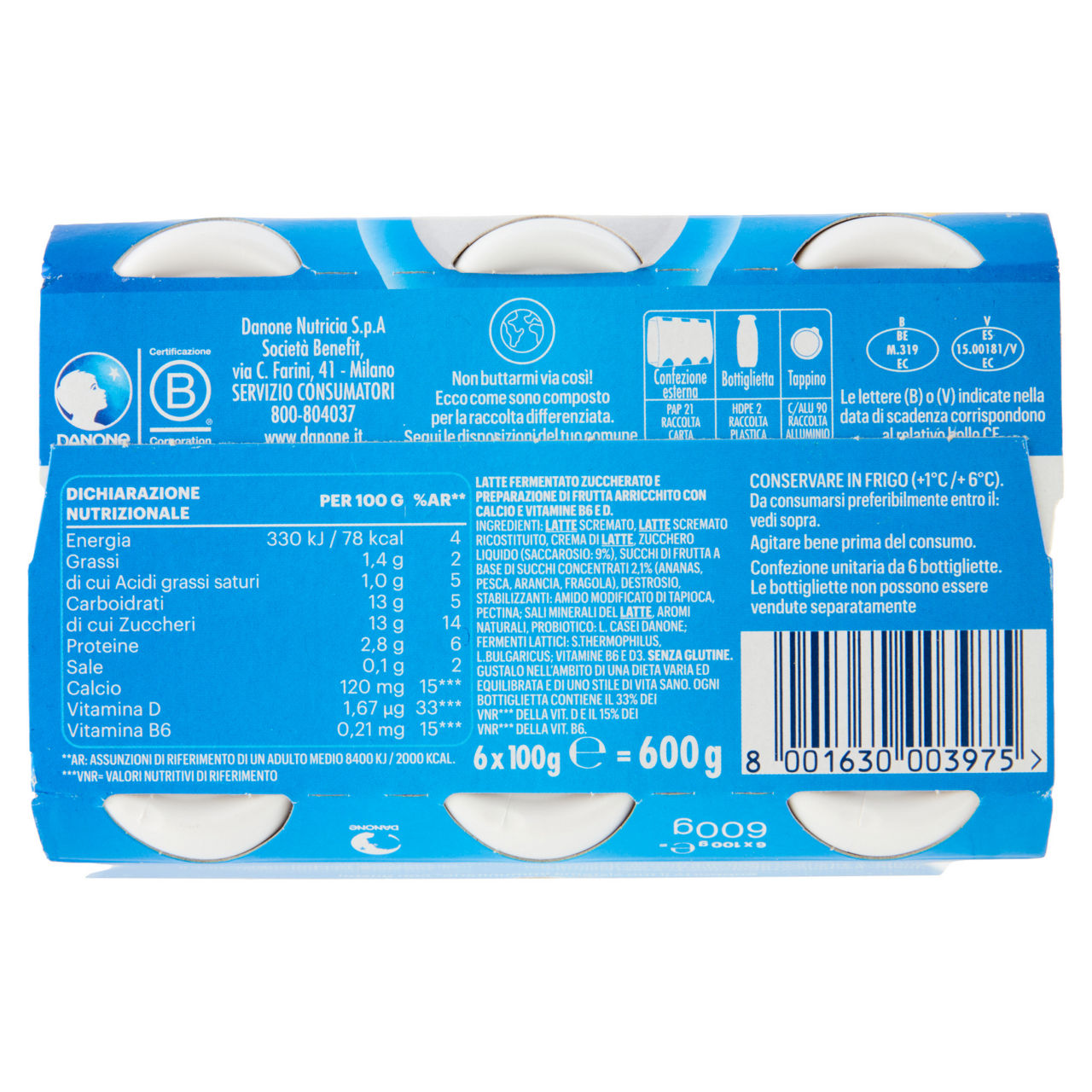 Probiotico da bere multifrutti 6 pz da 100 gr - Immagine 11