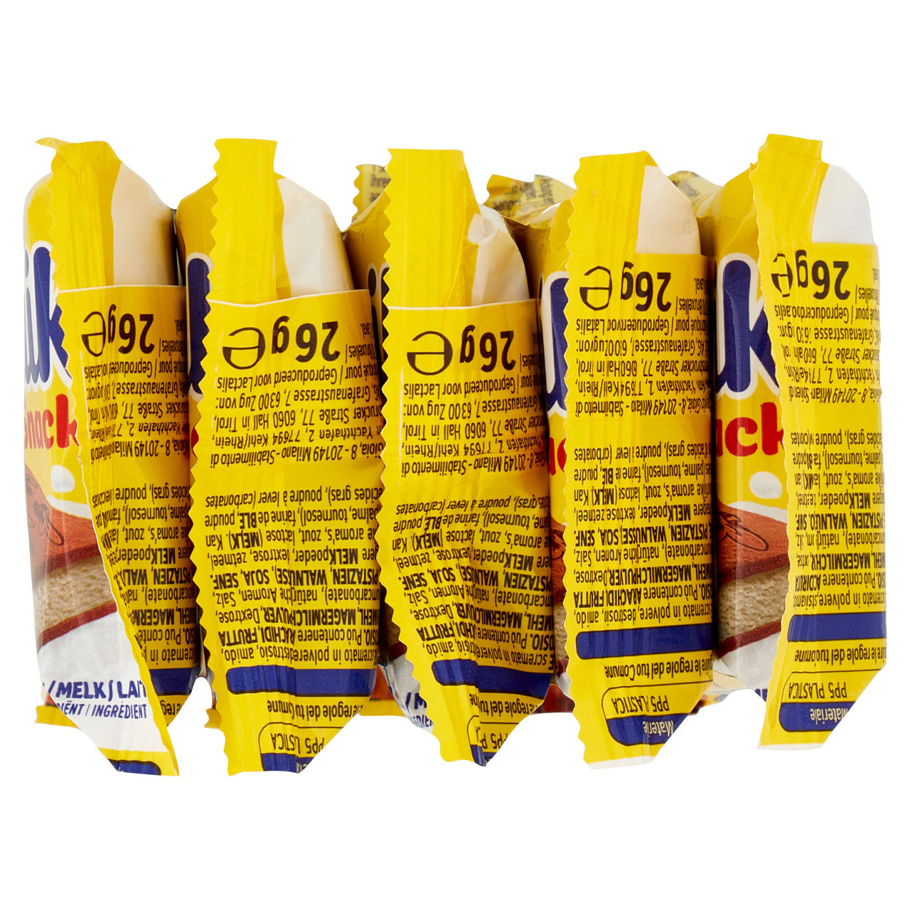 Snack di pan di Spagna con crema al latte 5 pz da 26 gr - Immagine 41
