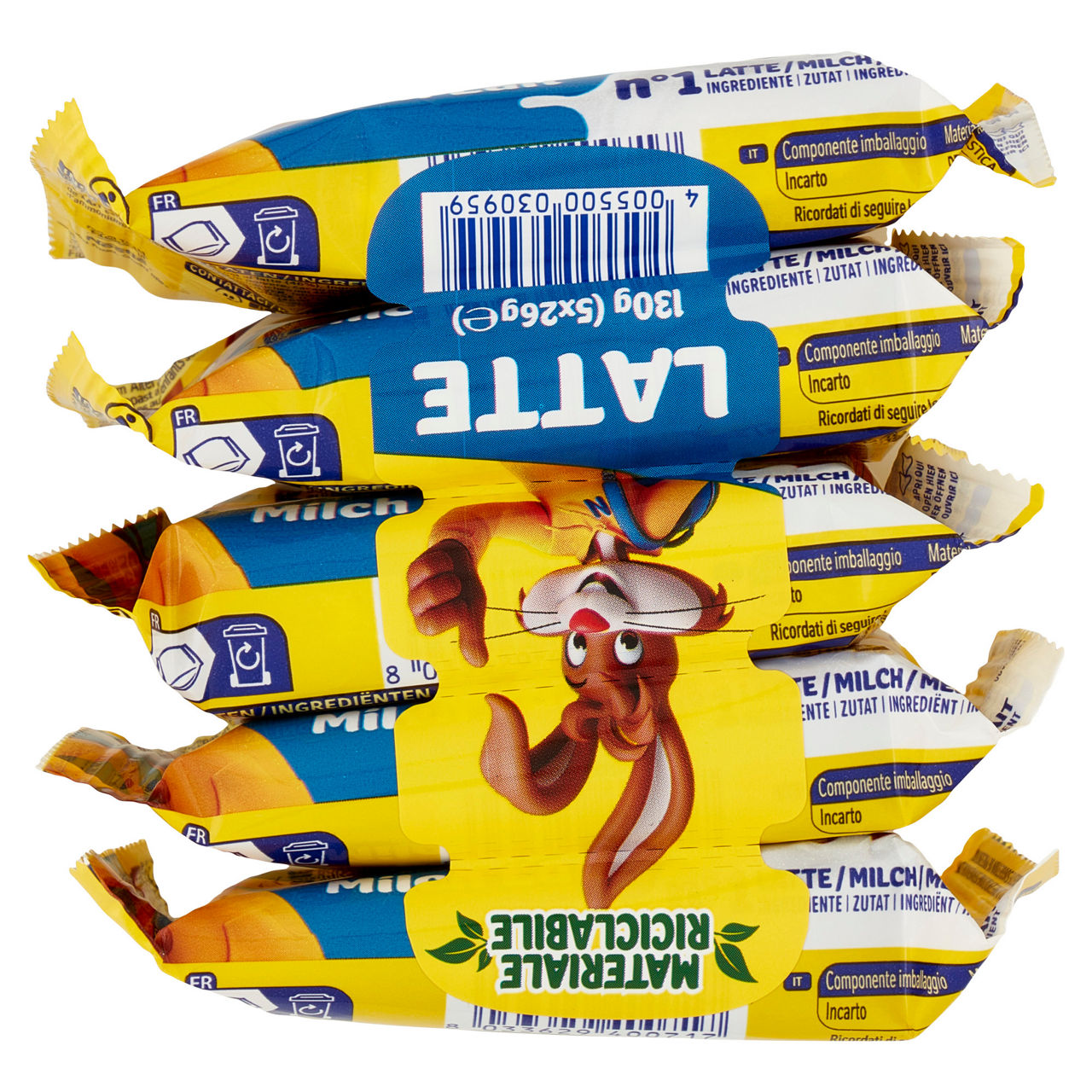 Snack di pan di Spagna con crema al latte 5 pz da 26 gr - Immagine 21