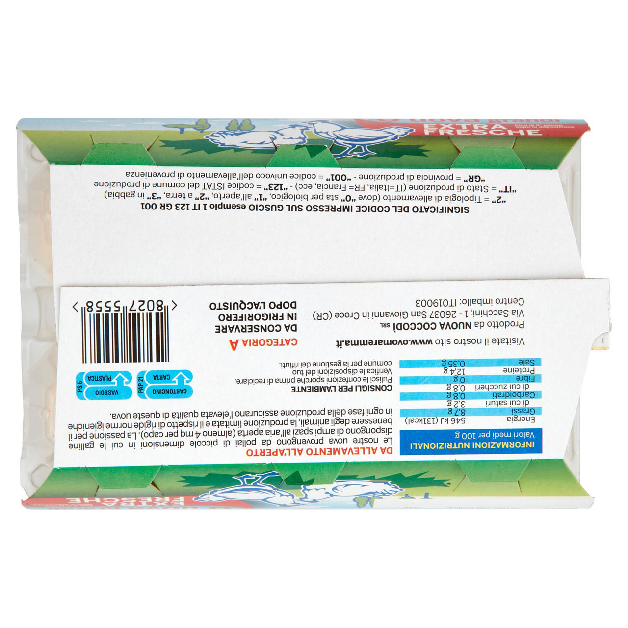 Uova grandi extra fresche da allevamento all'aperto 6 pz - Immagine 31