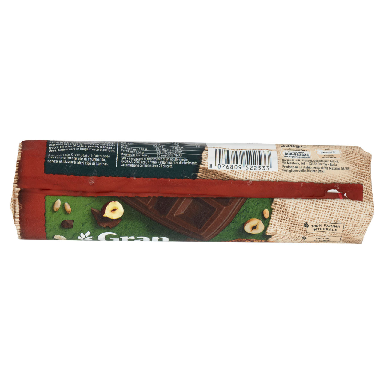 Biscotti Gran Cereale con cioccolato fondente e nocciole 230 gr - Immagine 21