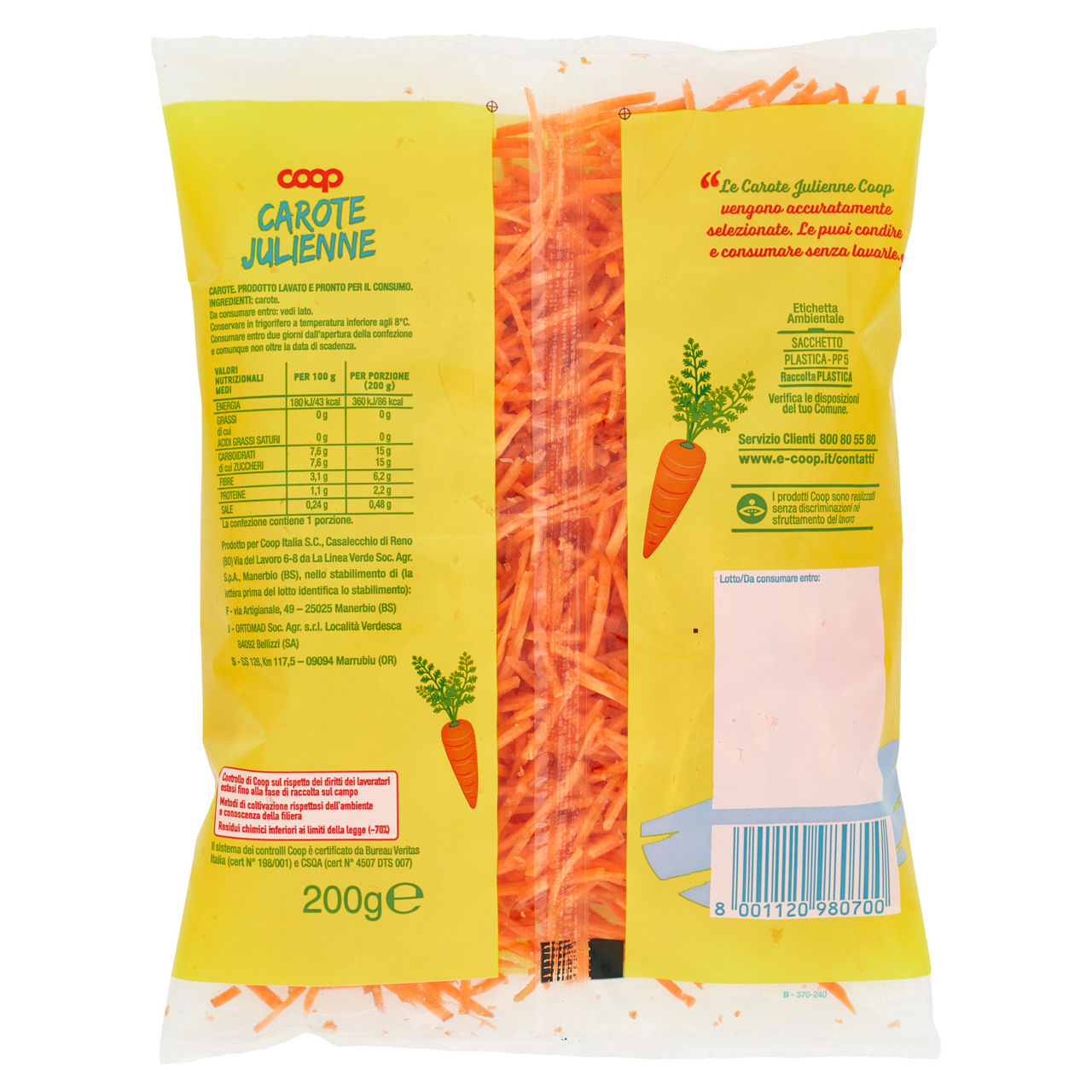 Carote alla julienne 200 gr - Immagine 51