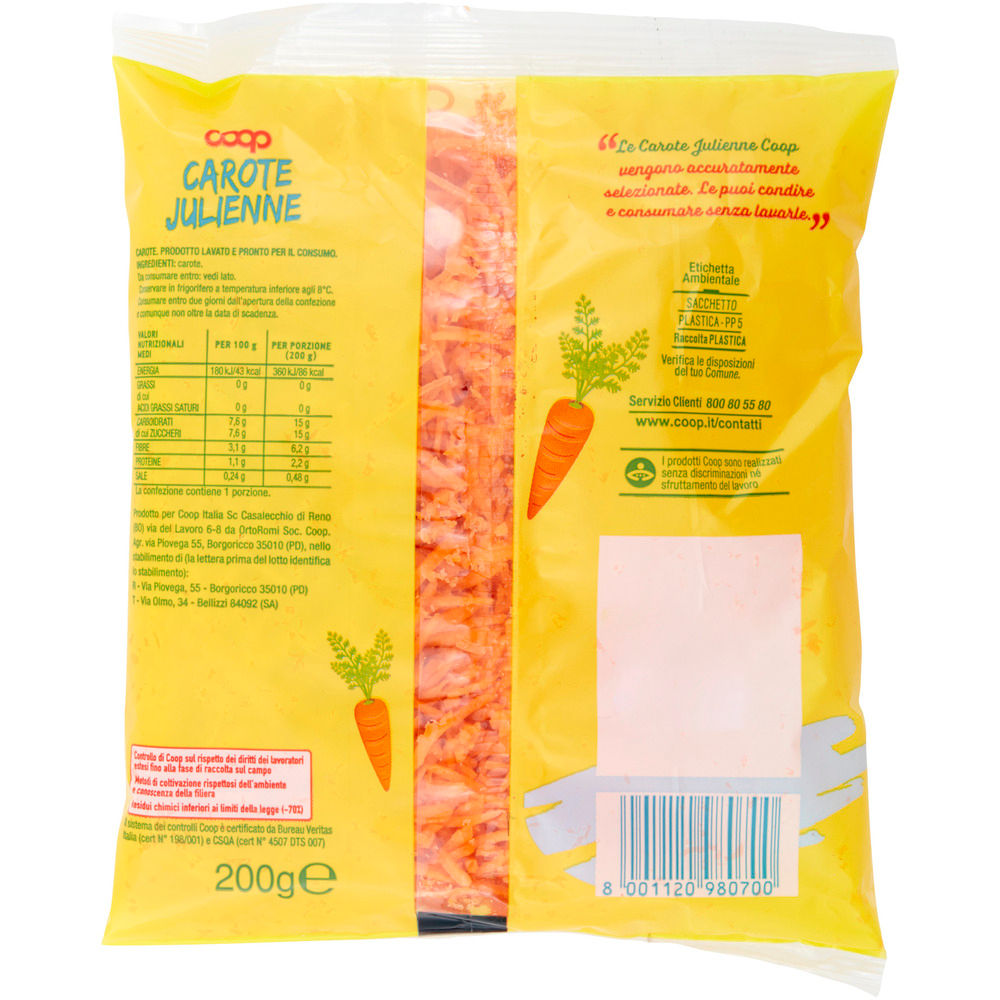 Carote alla julienne 200 gr - Immagine 71