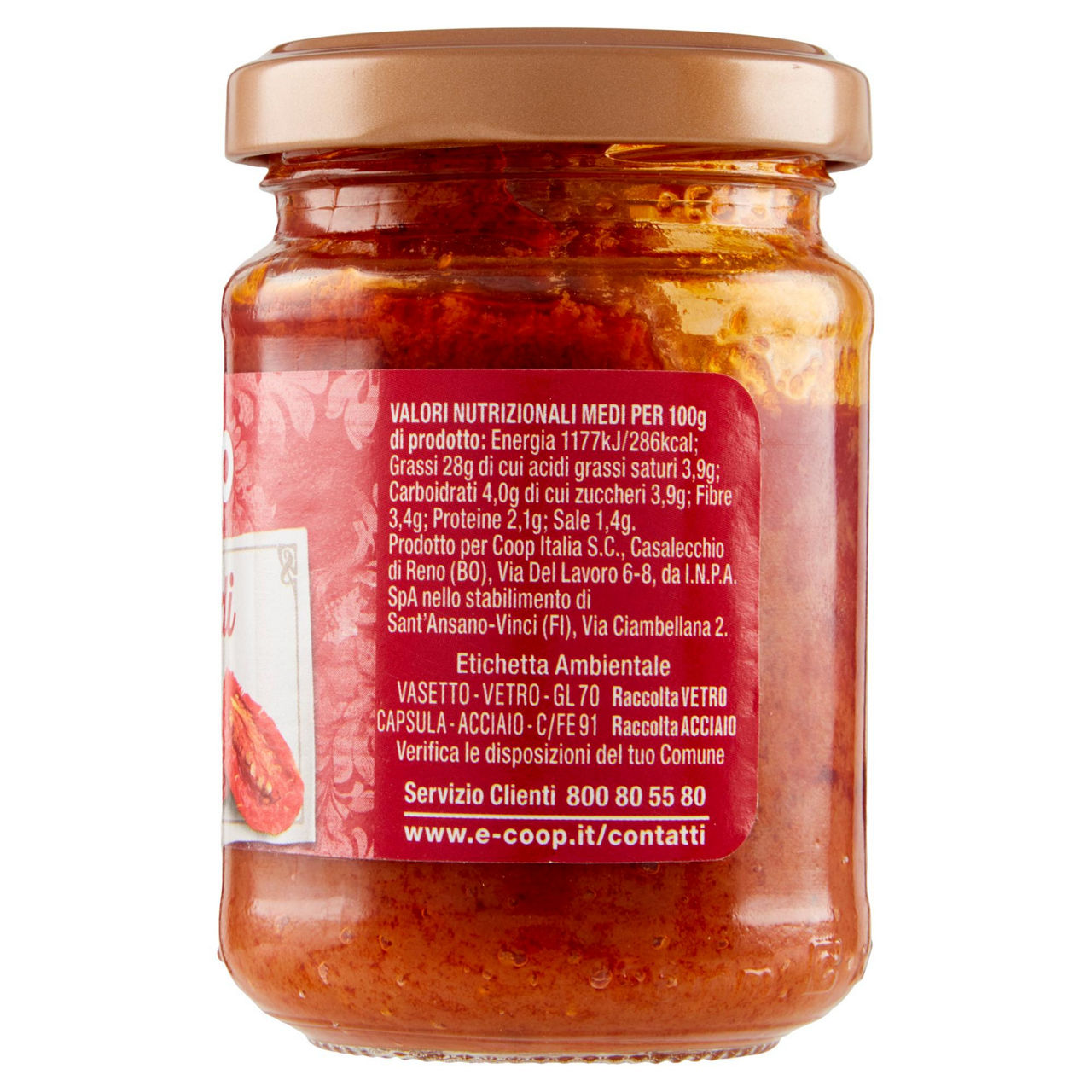 Pate' di pomodori secchi coop vaso vetro g130 (ml.156) - Immagine 11