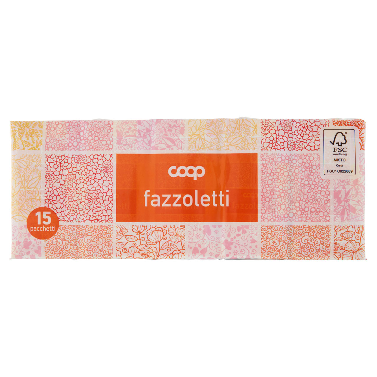 Fazzoletti di carta coop fsc 4 vel 9x15pc  cellophane  pz 1 - Immagine 01