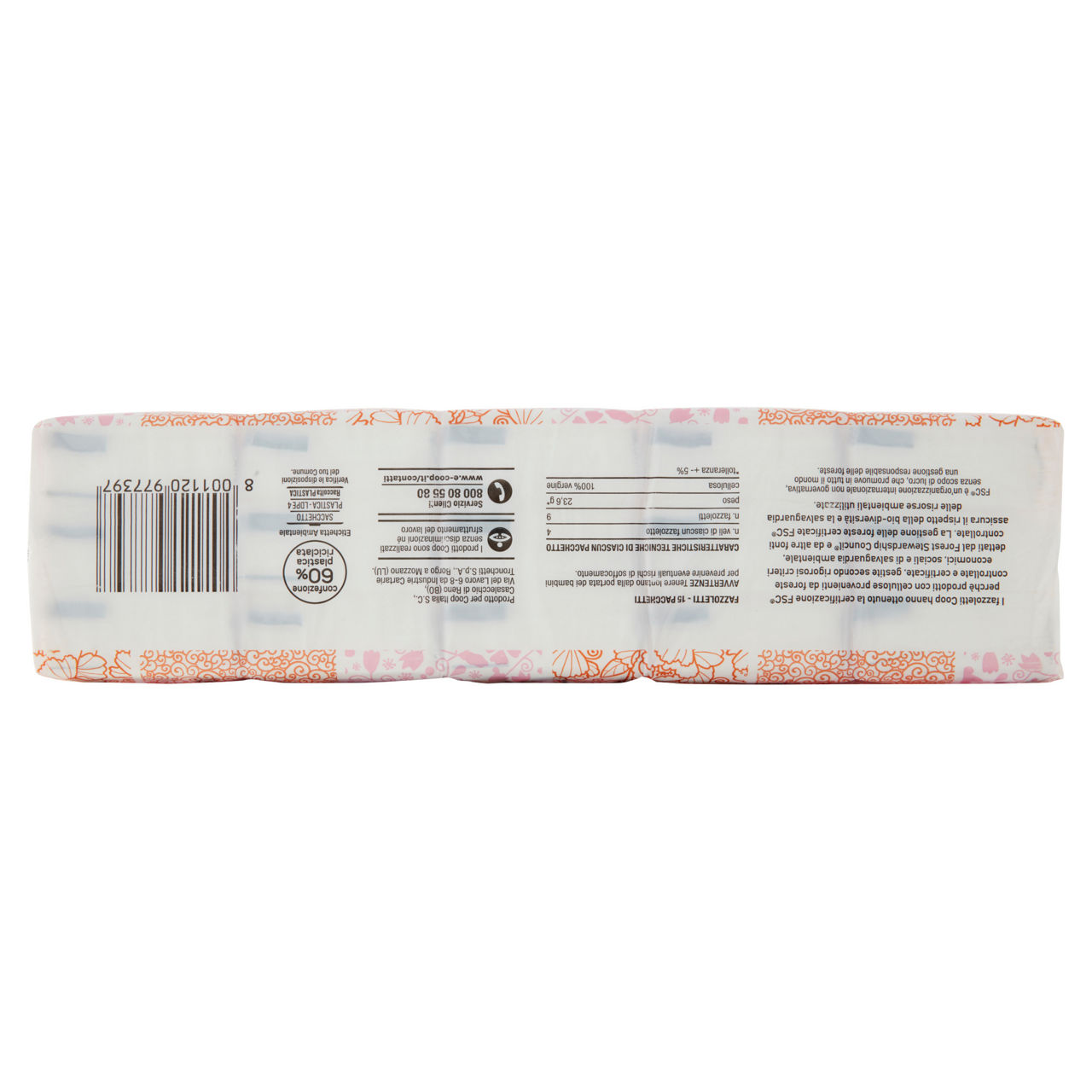 Fazzoletti di carta coop fsc 4 vel 9x15pc  cellophane  pz 1 - Immagine 41