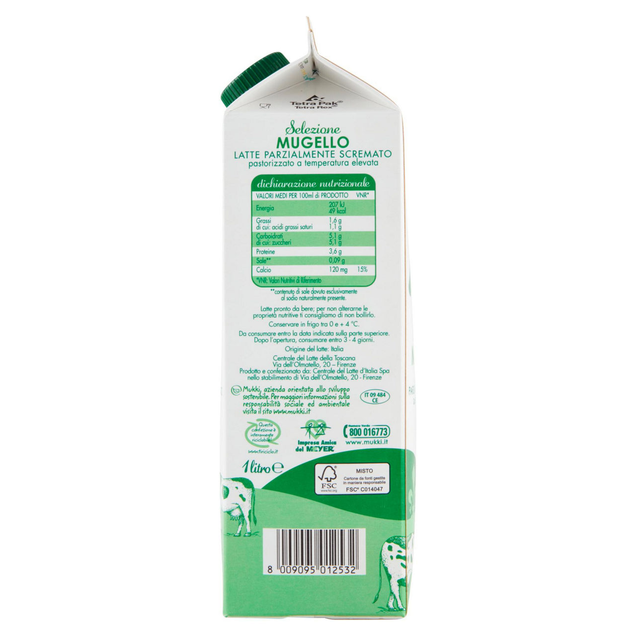 Latte parzialmente scremato selezione Mugello 1 lt - Immagine 41