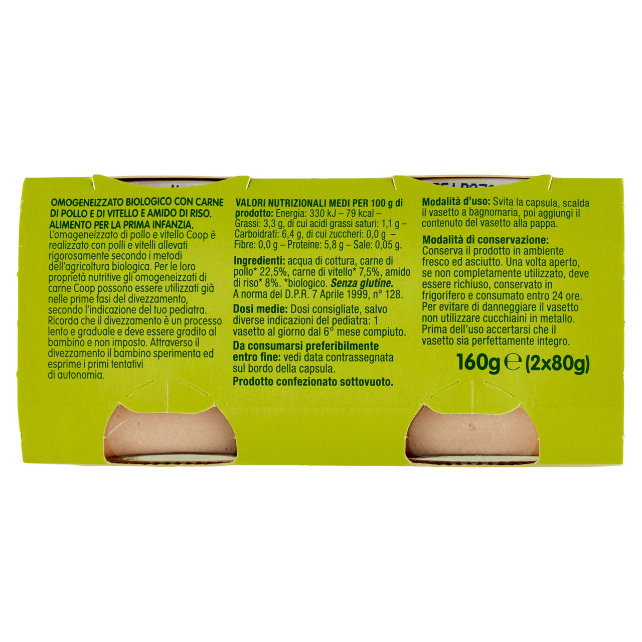 Omogeneizzato vitello e pollo bio 2 pz x 80 gr - Immagine 11