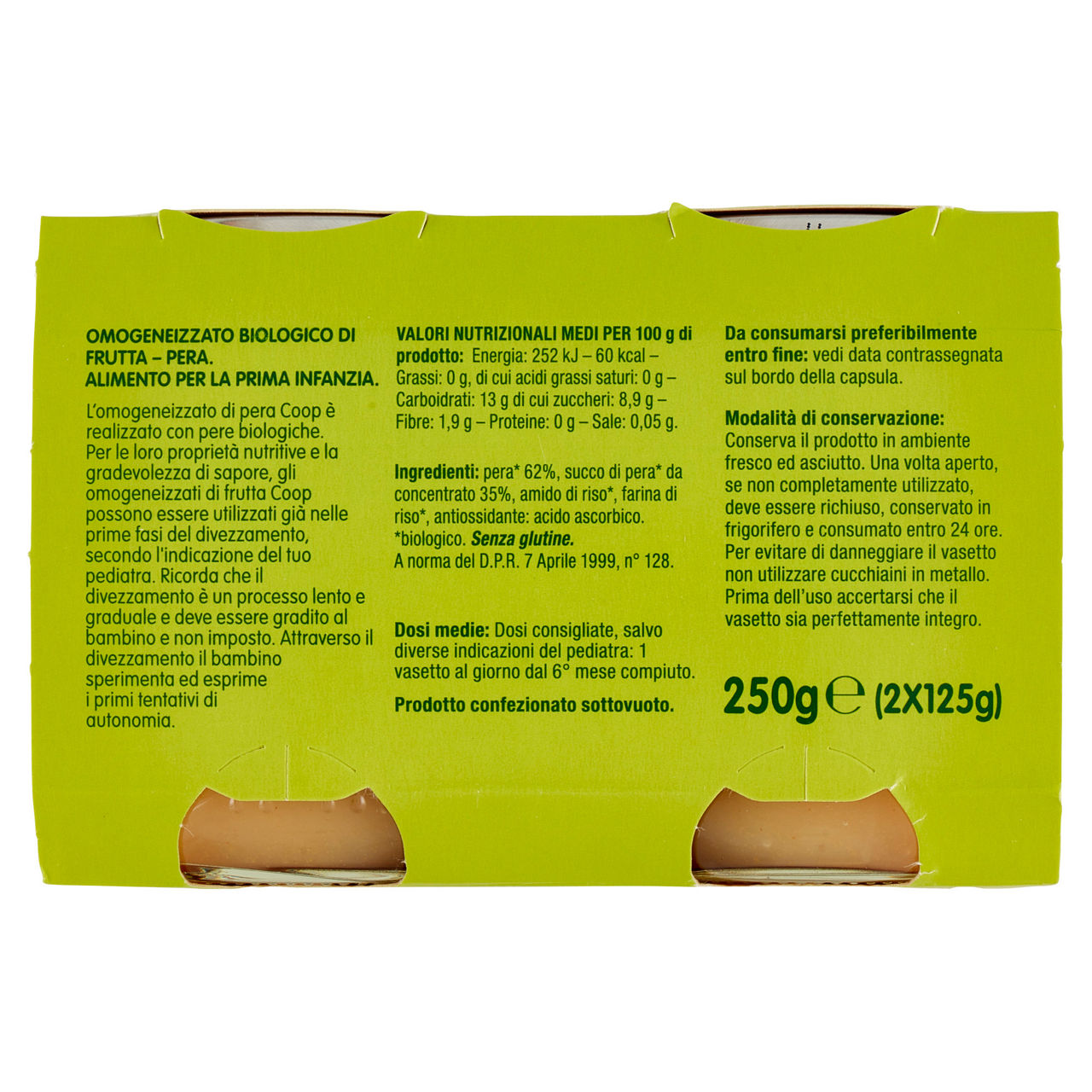 Omogeneizzato di pera bio 2 pz x 125 gr - Immagine 41