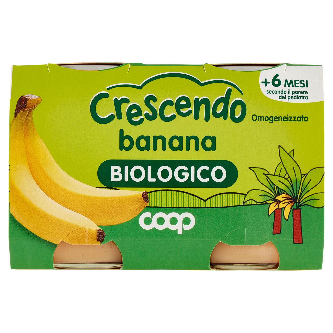 Omogeneizzato di banana bio 2 pz x 125 gr