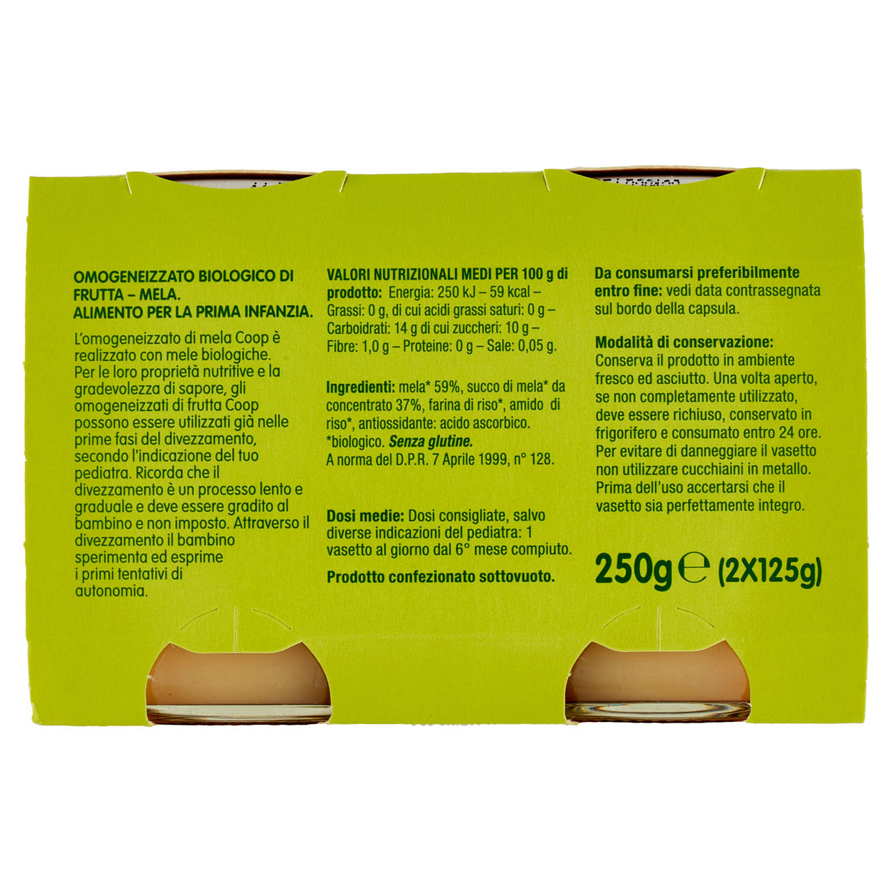Omogeneizzato di mela bio 2 pz x 125 gr - Immagine 11