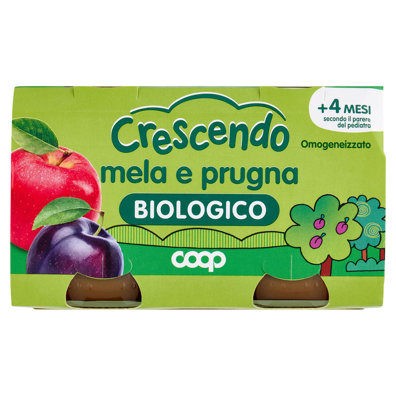 Omogeneizzato di prugna e mela bio 2 pz x 125 gr - Immagine 11