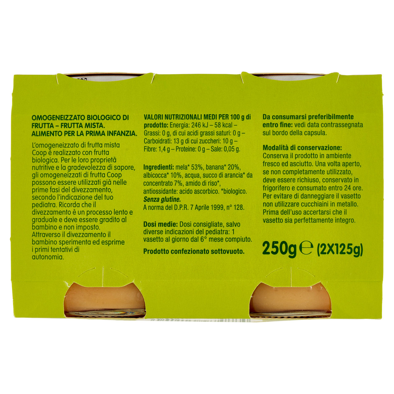Omogeneizzato di frutta mista bio 2 pz x 125 gr - Immagine 41