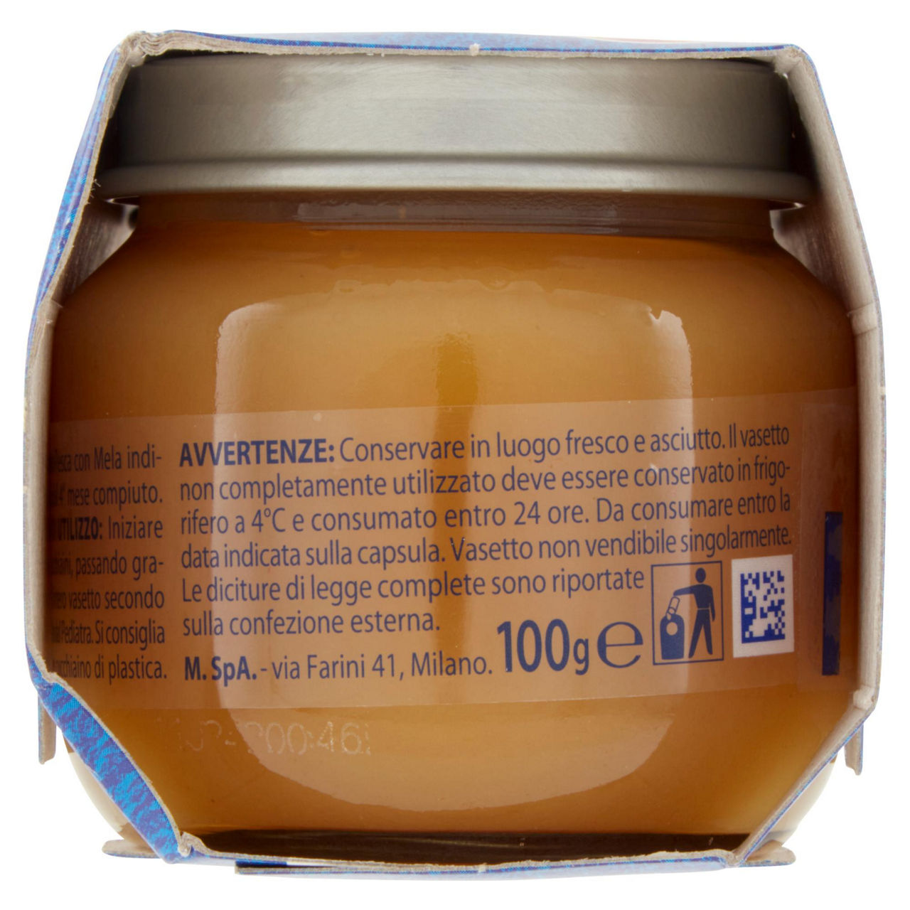 Omogeneizzato di pesca con mela 2 pz x 100 gr - Immagine 41