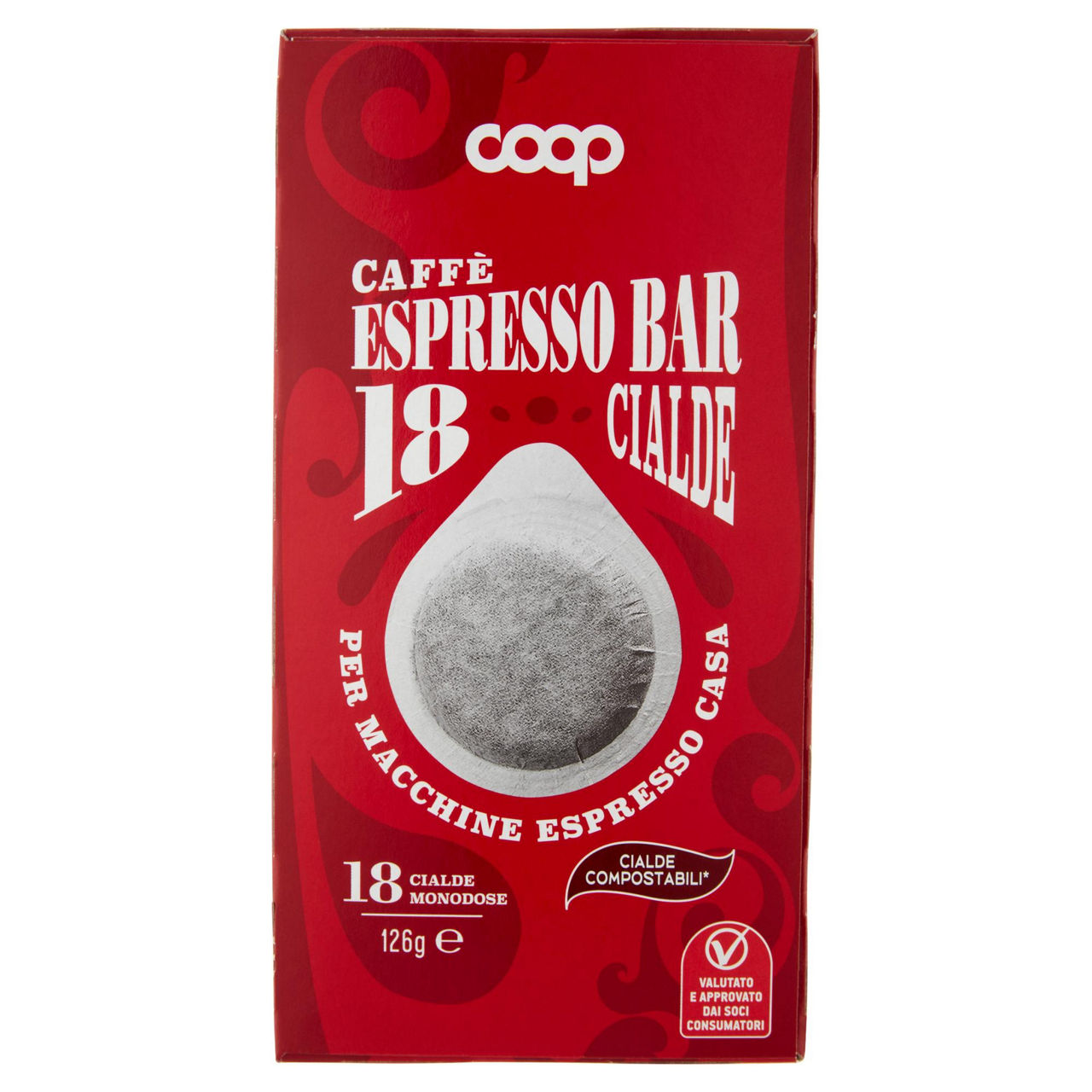 Caffè in cialde per macchine espresso 18 pz 126 gr - Immagine 01