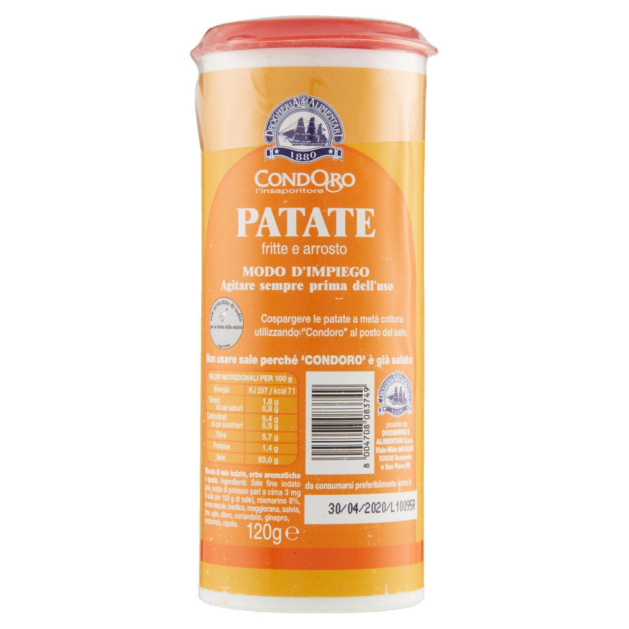 INSAPORITORE PER PATATE CONDORO BARATTOLO GR. 120 - Immagine 11